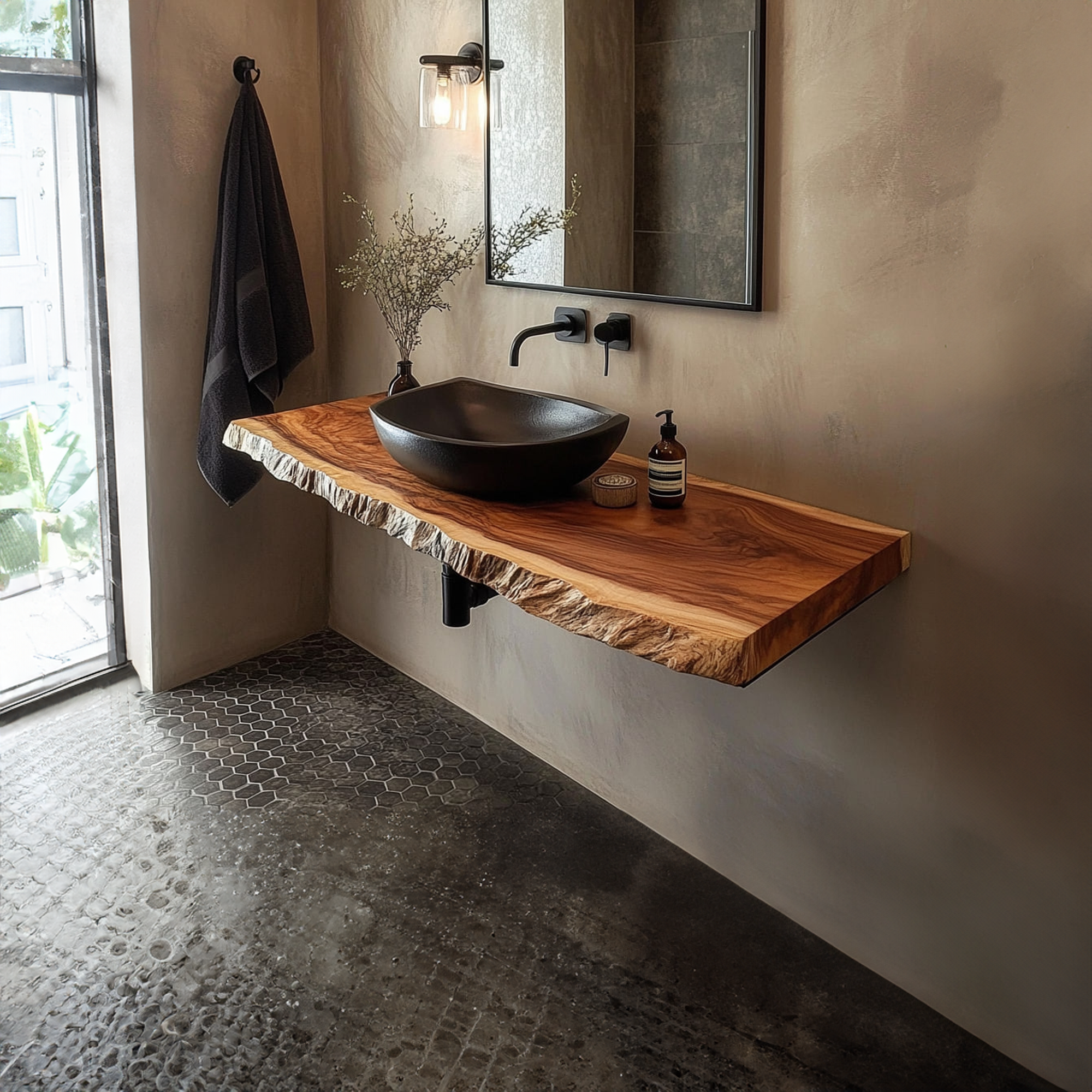 Mid Century Bathroom Vanity Shelf Modern Bathroom Interior SINLKIBRV215