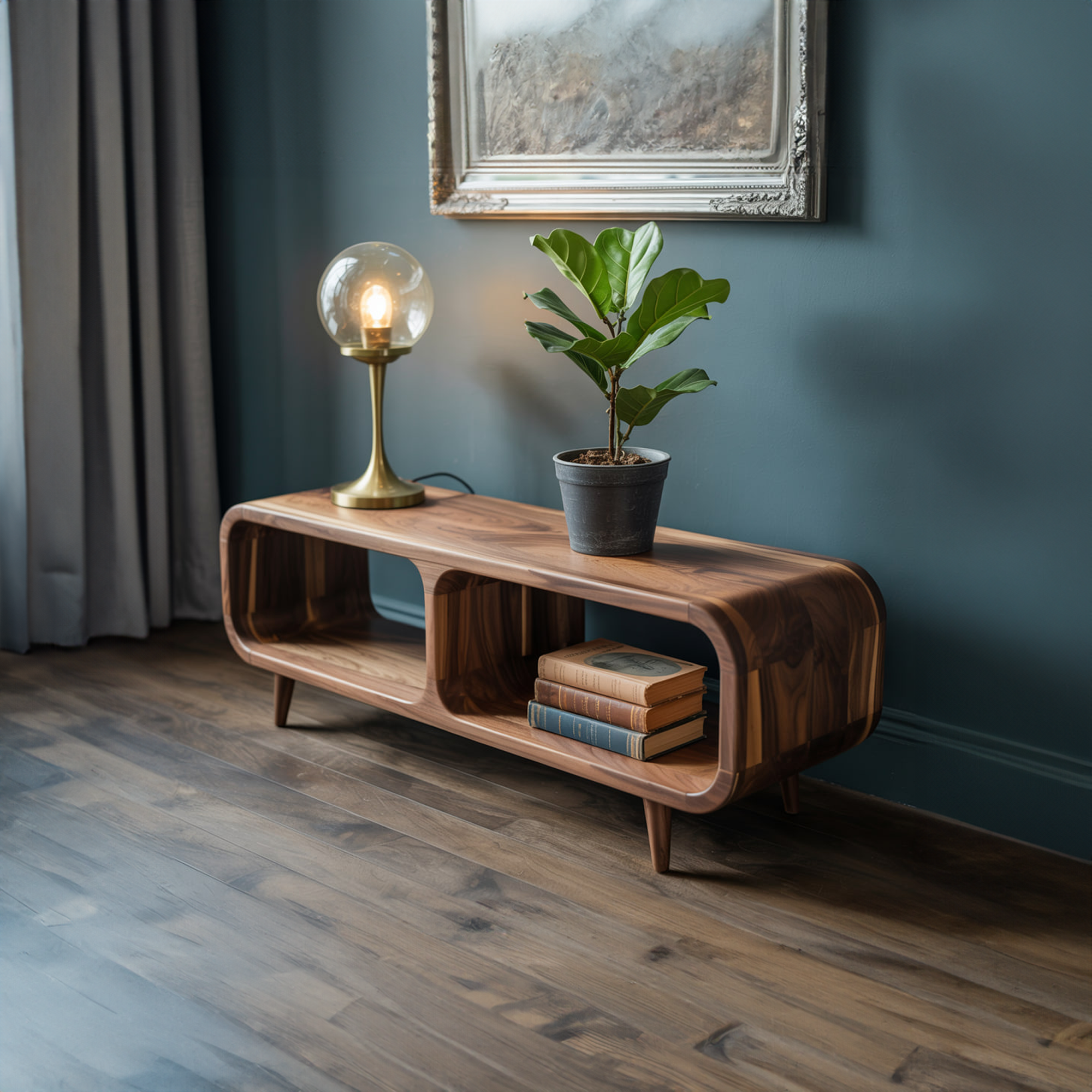 Mid Century Storage Table Entryway And Living Room SINLKISC281