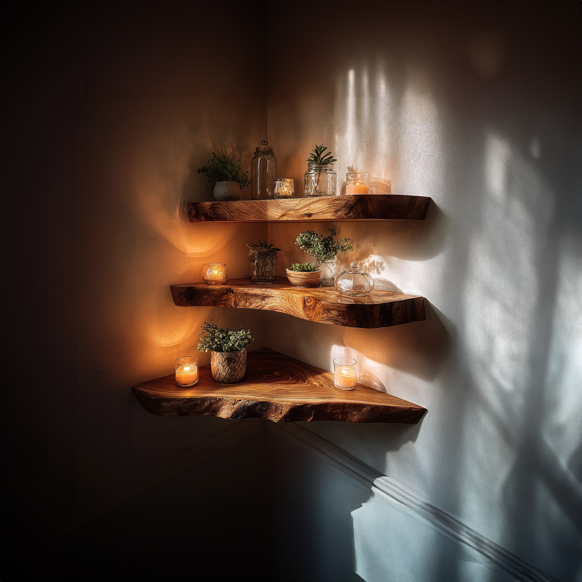 Rustic Floating Shelf Entryway Wall Storage And Decor SINLKIFL169