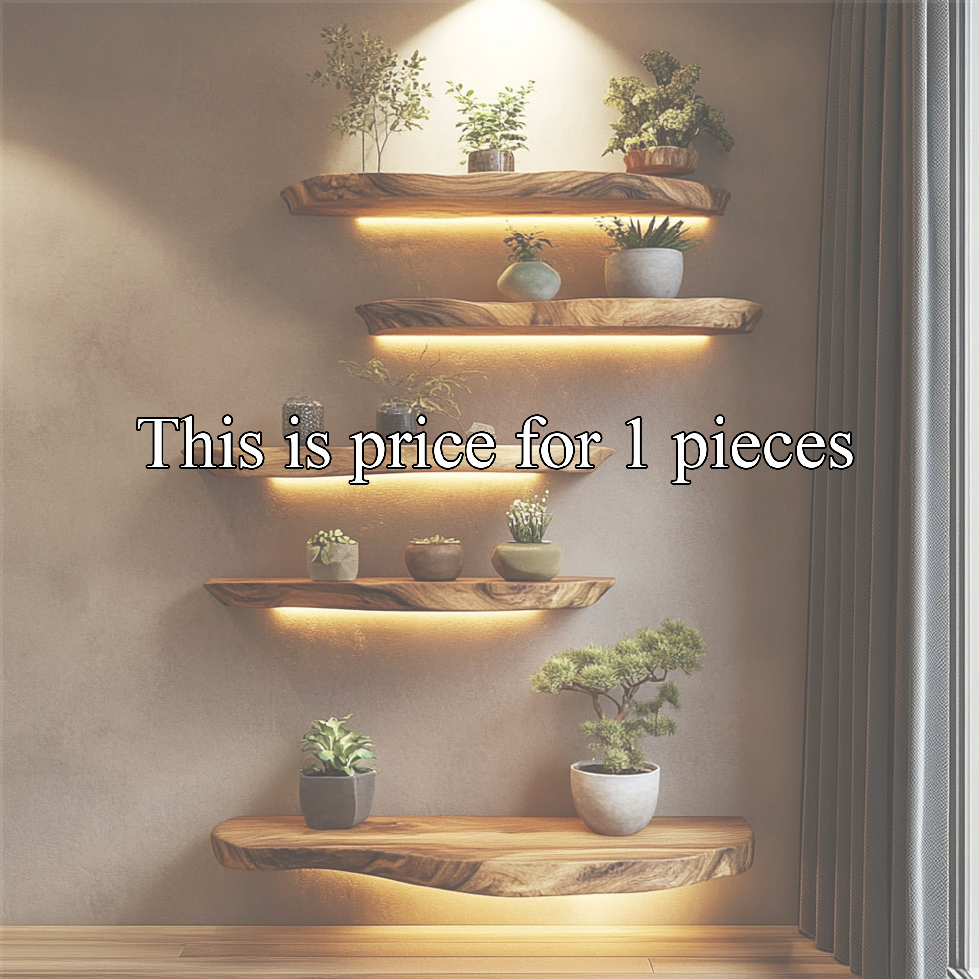 Rustic Wall Mounted Shelf For Living Room And Bedroom SINLKIFL329