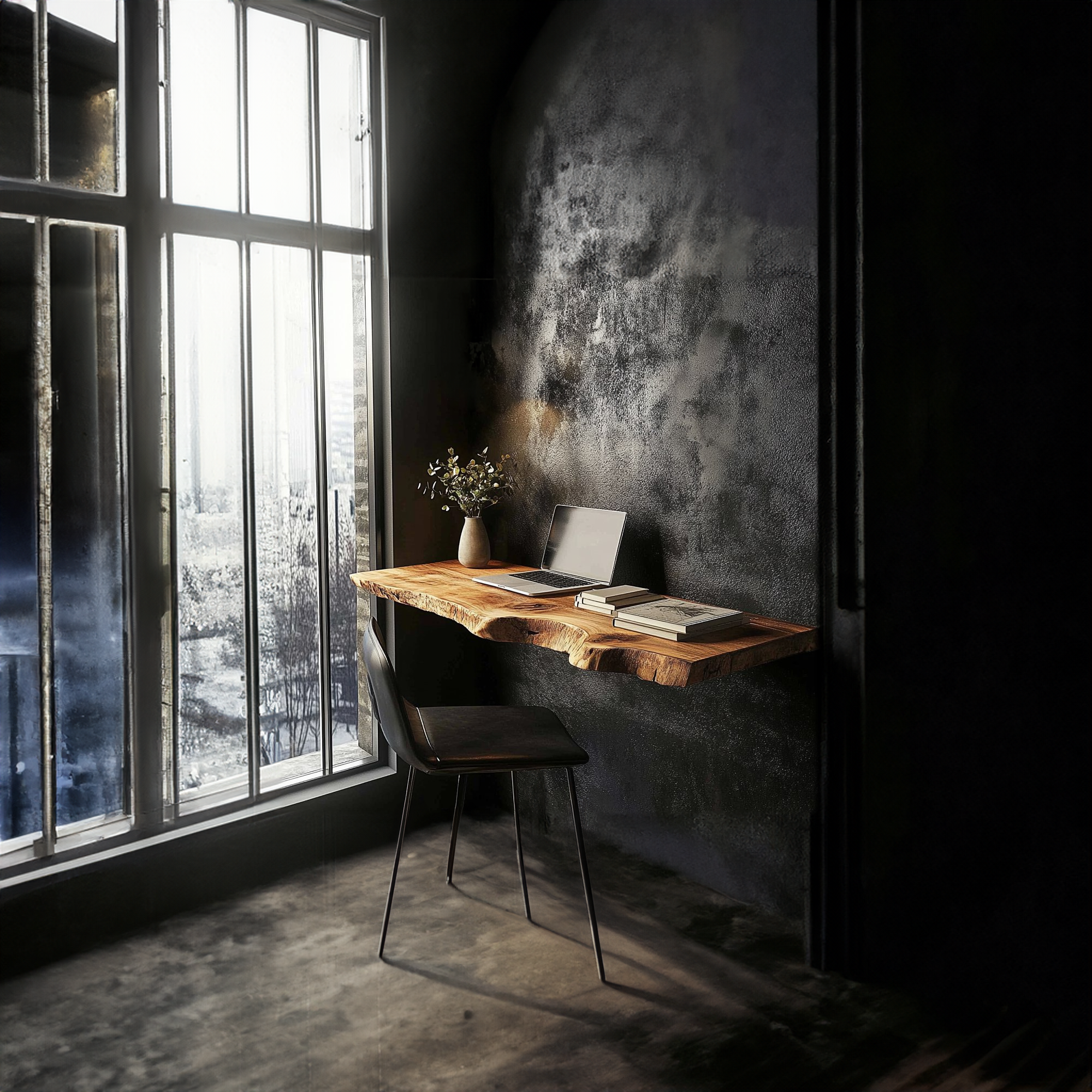 Rustic Floating Desk Study Room Or Office SINLKIFL291