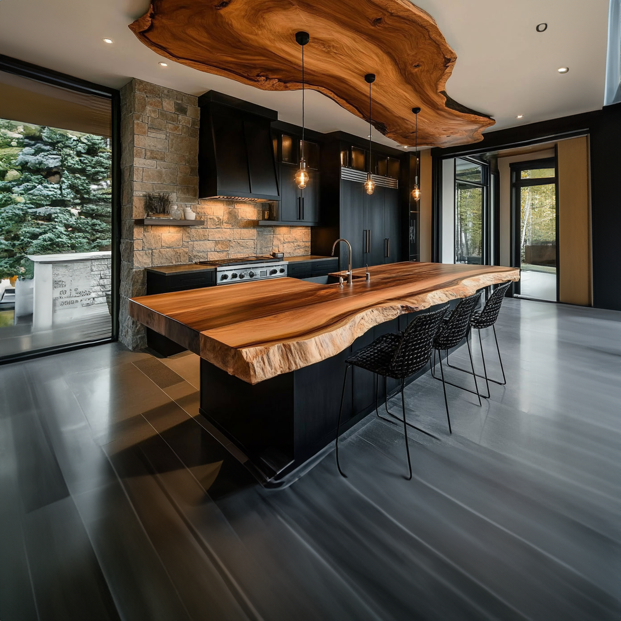 Rustic Luxury Timber Kitchen Island Kitchen Or Dining Room SINLKIKI126