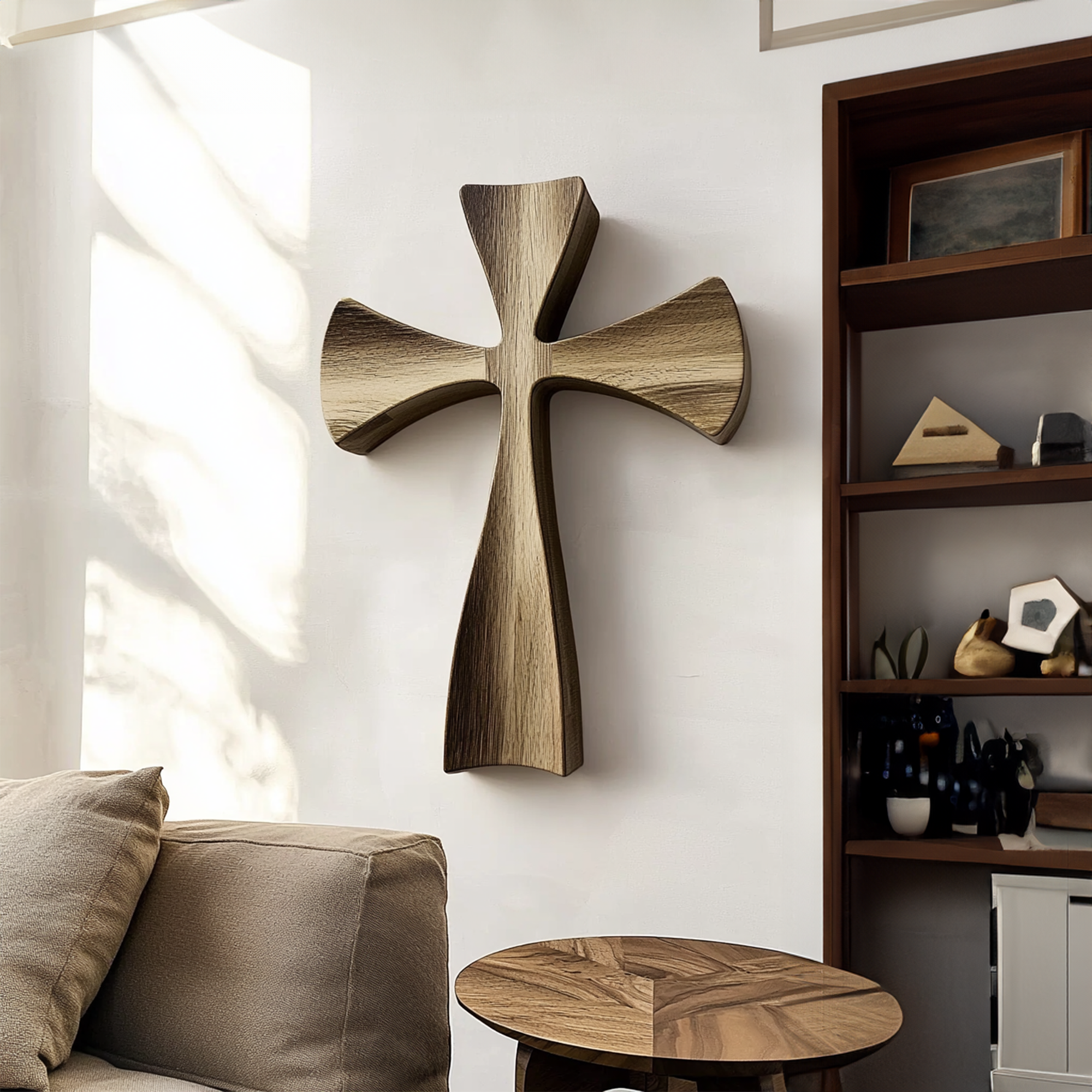 Rustic Wall Cross Living Room And Prayer Room SINLKIWD003