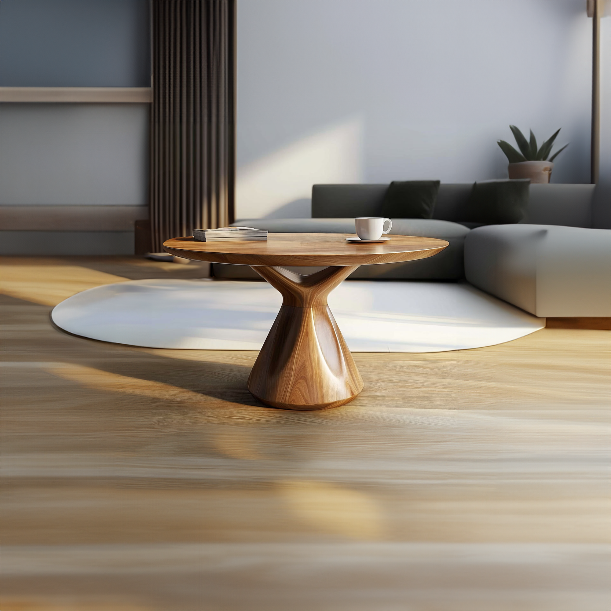 Modern Sculptural Round Table Living Room Lounge Room SINLKICF198