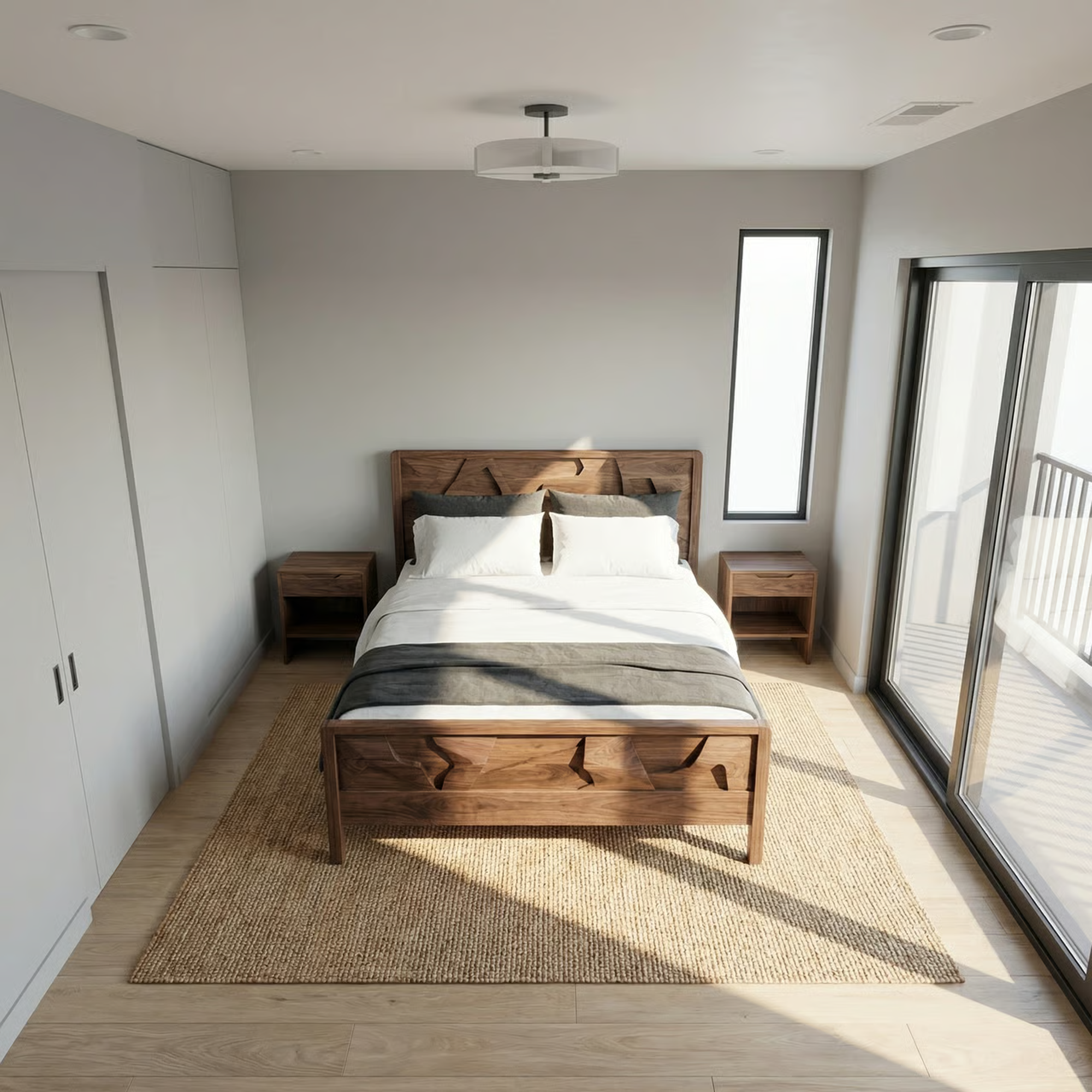 Rustic Statement King Bed Frame For Bedroom And Interior Space SINLKIWB110