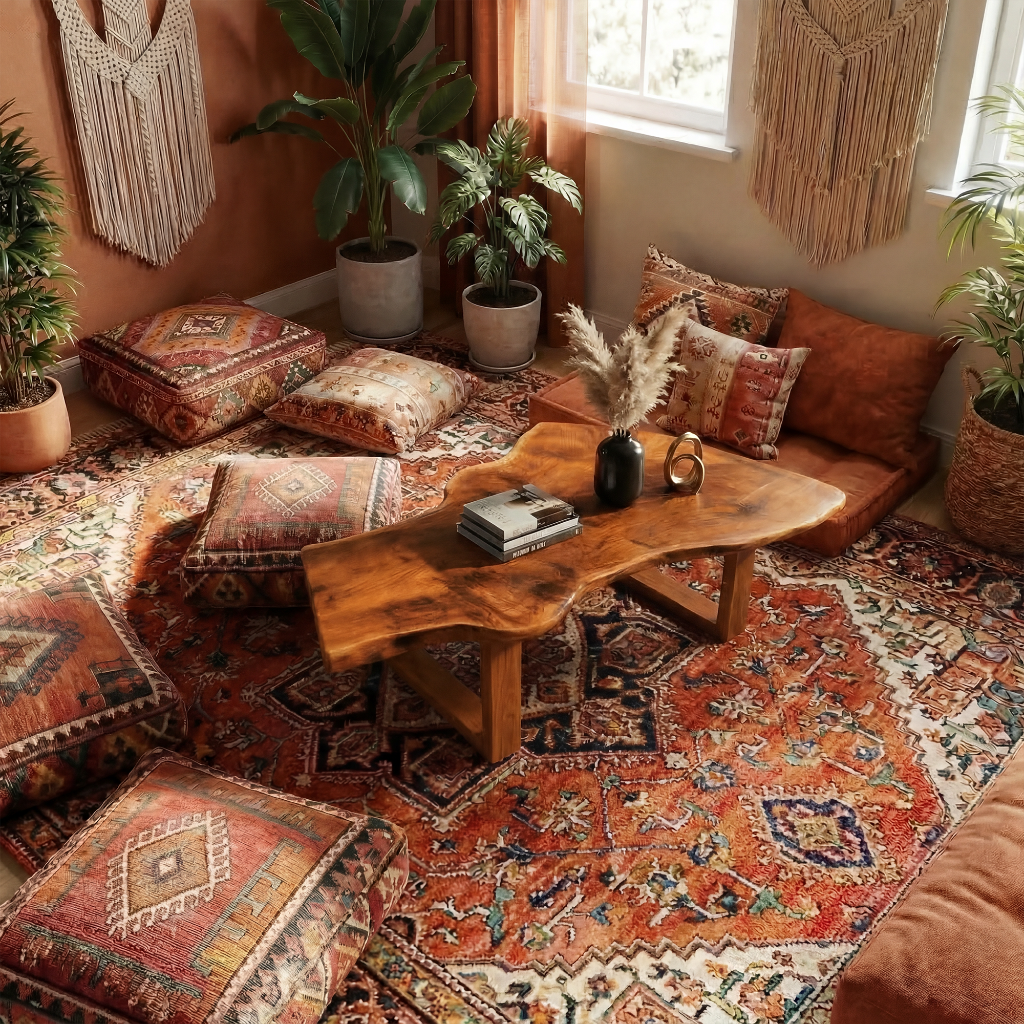 Rustic Organic Coffee Table For Living Room And Lounge SINLKICF338