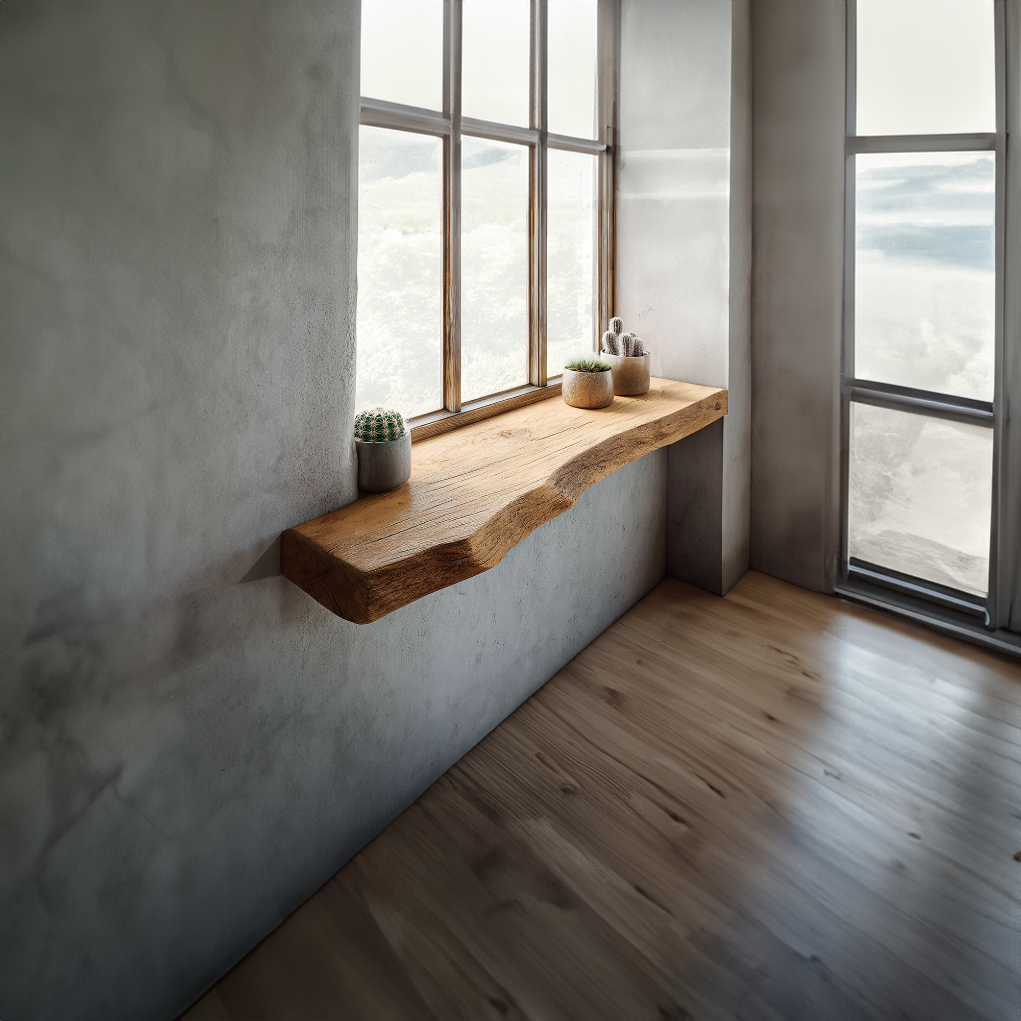 Rustic Floating Window Shelf Living Room SINLKIFL186