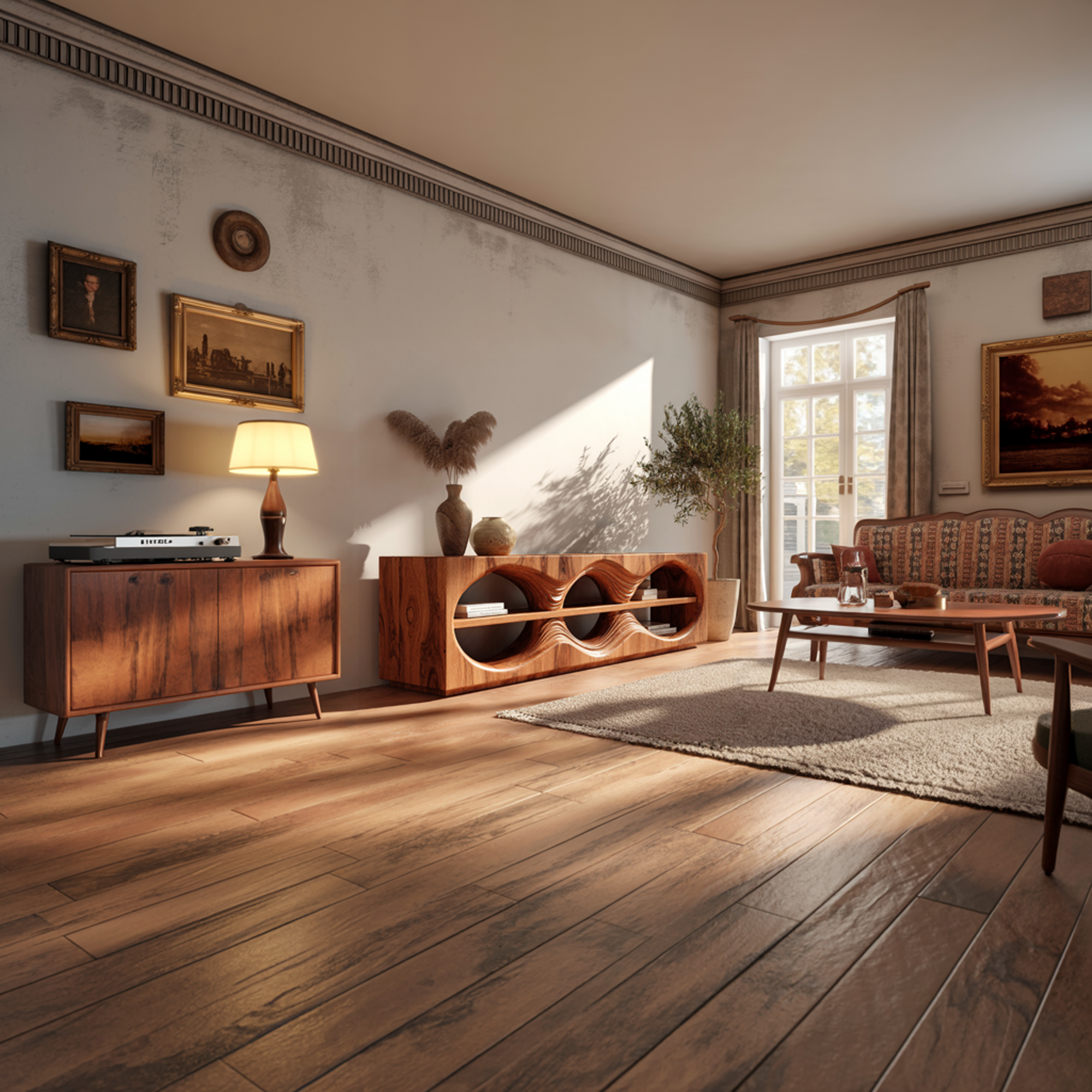 Organic Modern Sculptural Console Living Room And Bedroom SINLKISC334