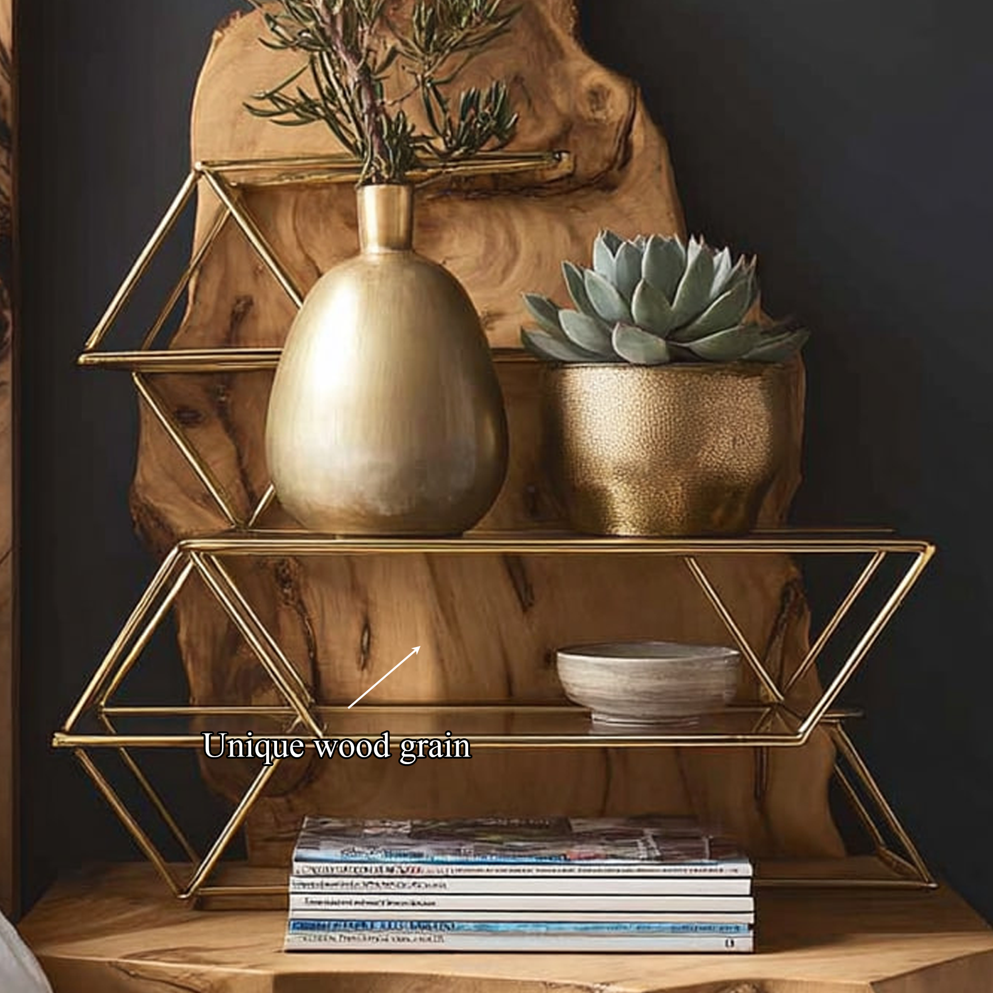 Rustic Floating Bedside Table Bedroom SINLKIBT060
