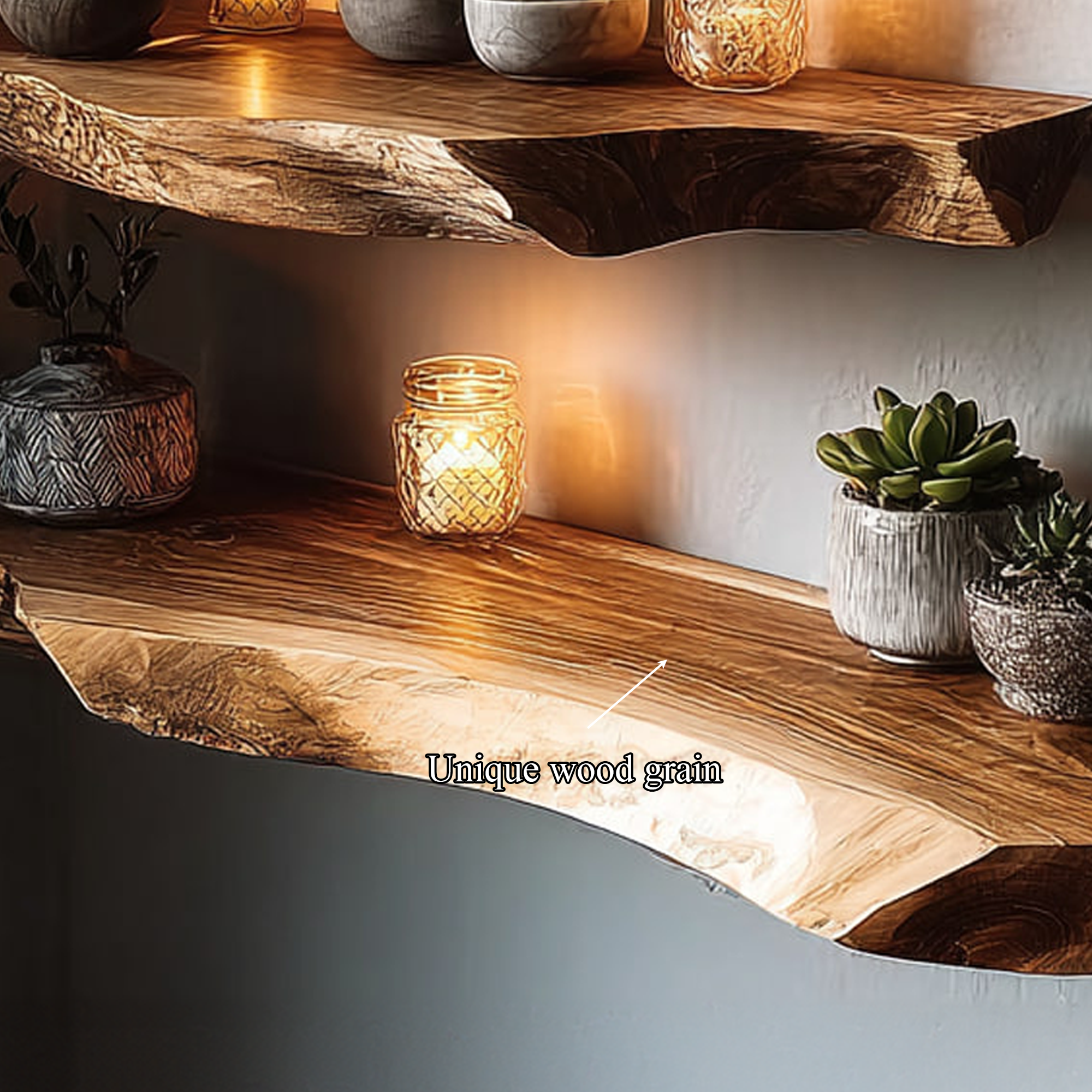 Rustic Floating Wall Shelf Living Room Or Bedroom SINLKIFL184