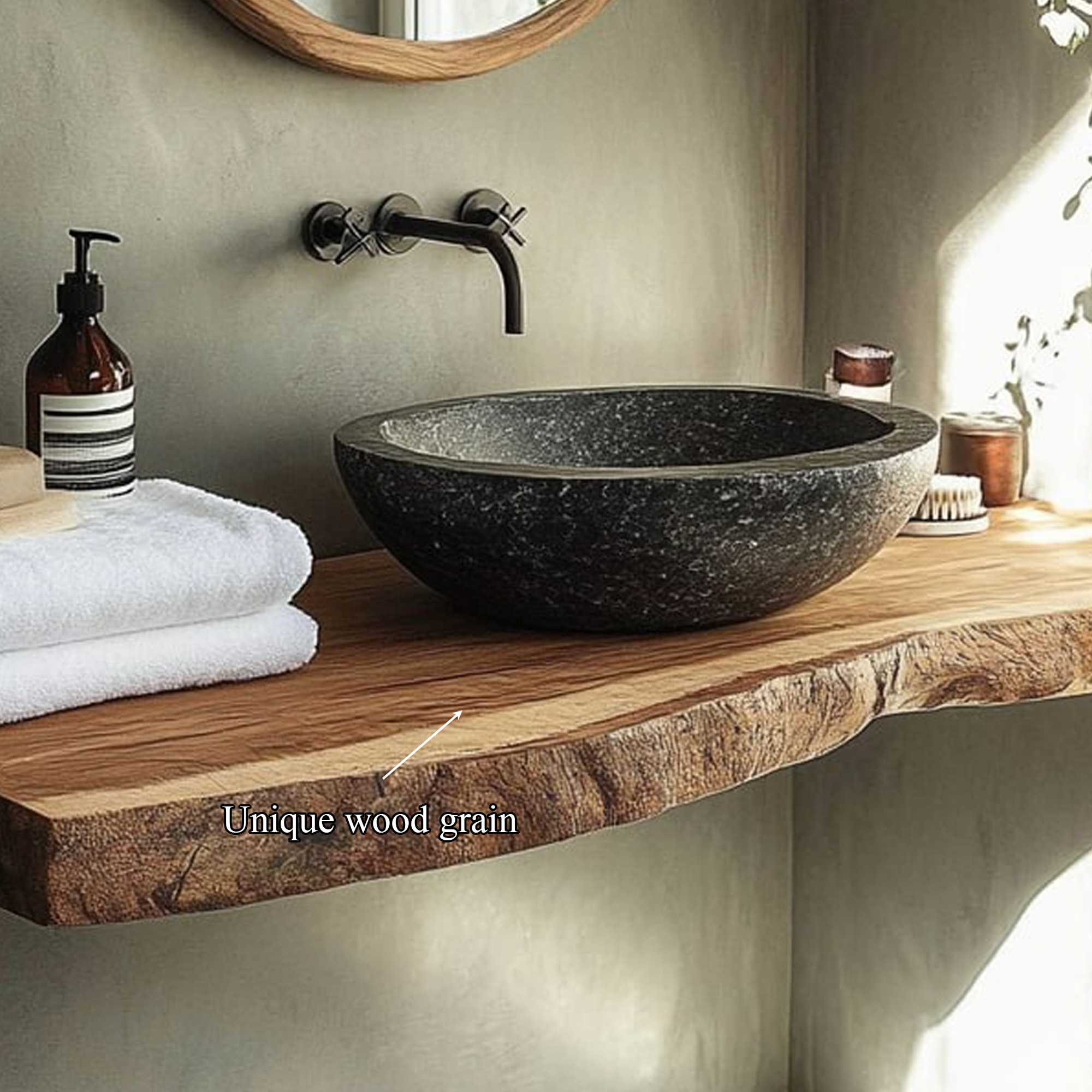 Rustic Compact Vanity Bathroom SINLBRV115