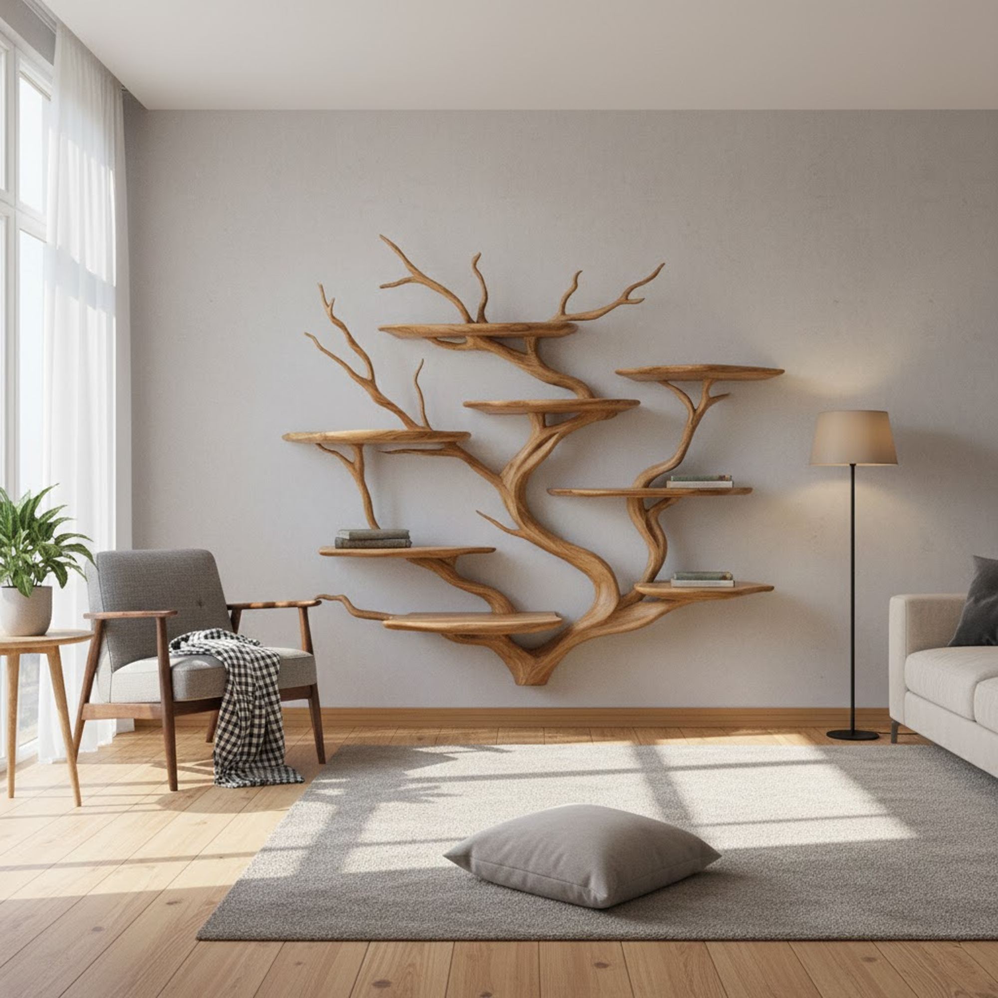 Sculpture Style Wall Shelf Reading Room And Studio SINLKITBS110