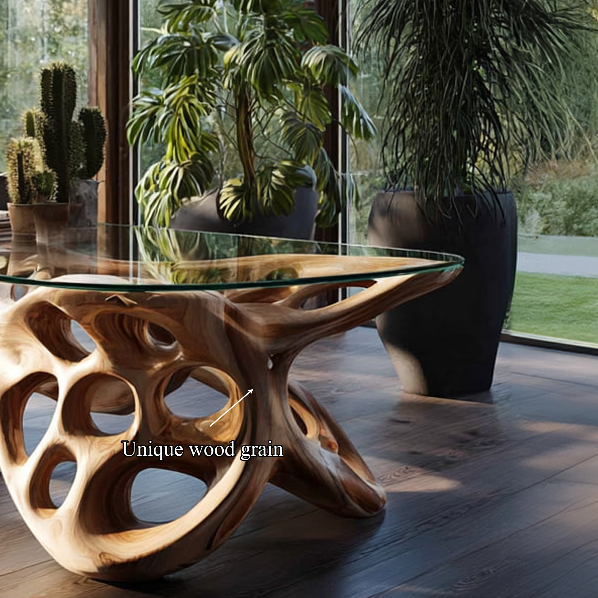 Mid Century Artistic Center Table Living Room SINLKICF111