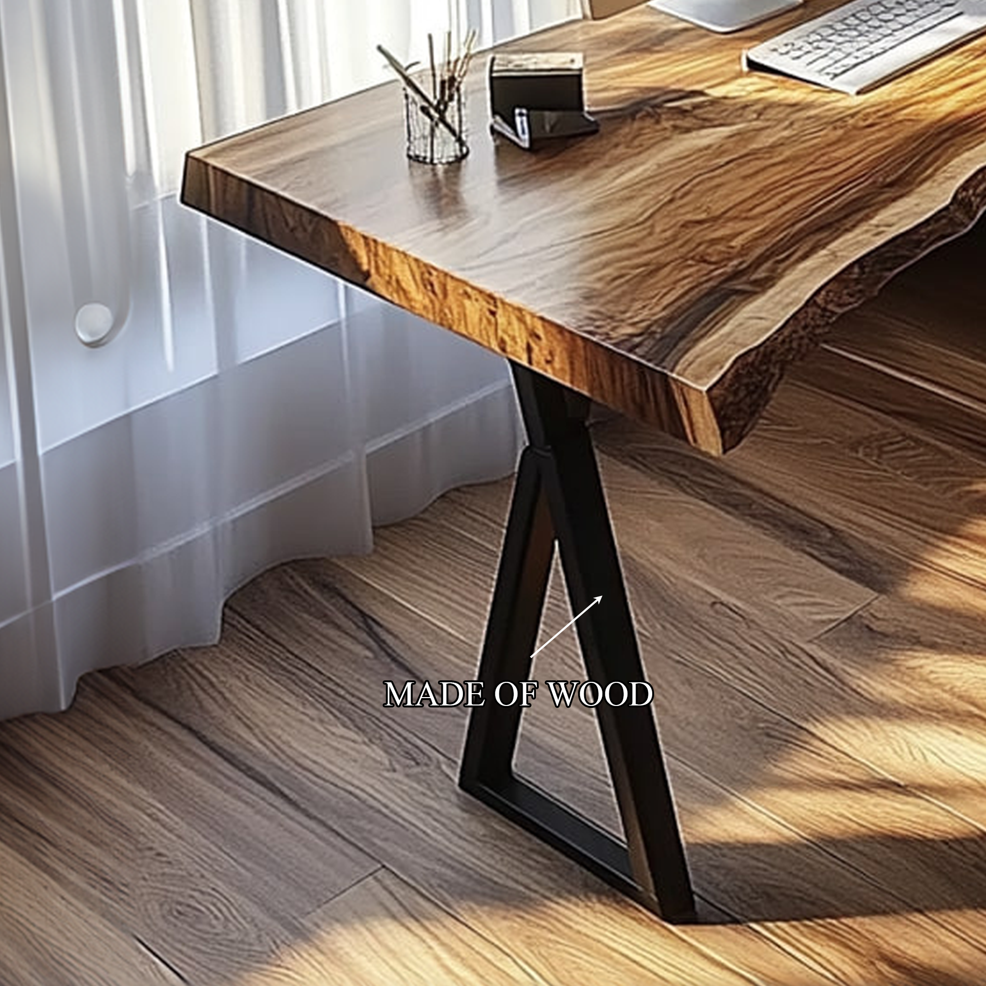 Modern Rustic Desk Bedroom And Studio Room SINLKIDK022