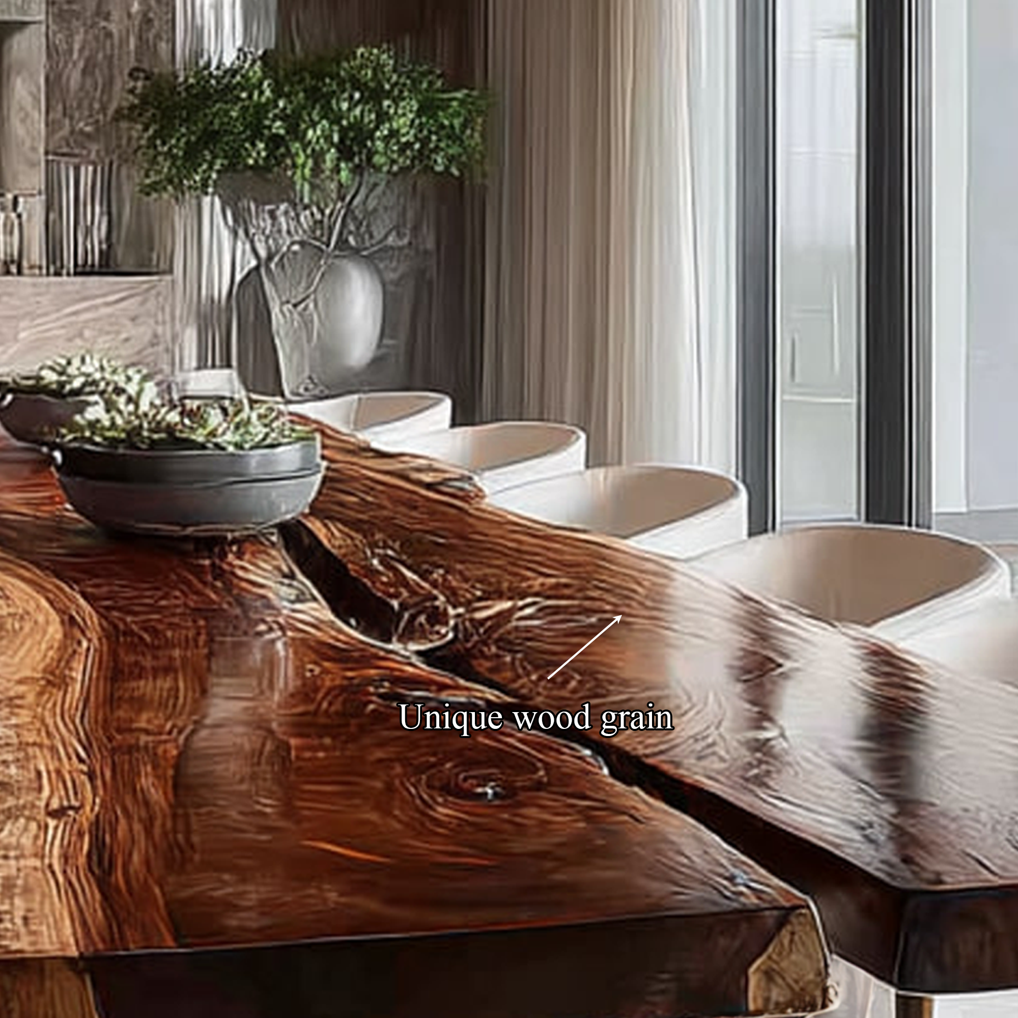 Rustic Handcrafted Wooden Dining Table Dining Room SINLKIDT095