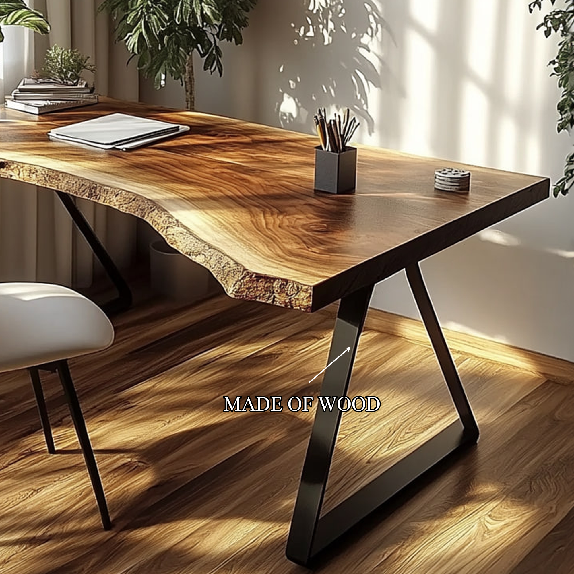 Minimal Rustic Desk Bedroom And Quiet Room SINLKIDK018