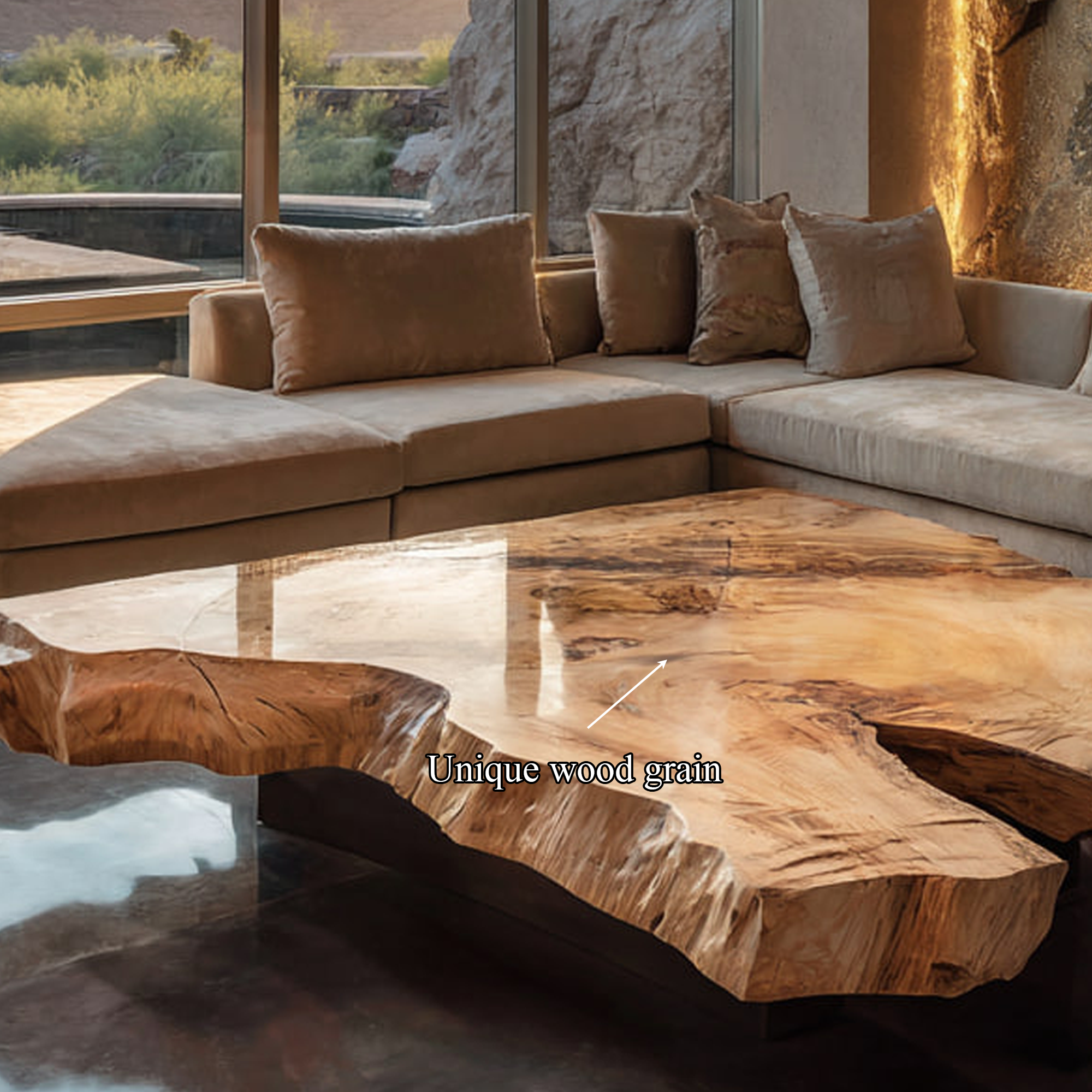 Rustic Coffee Table Living Room Or Reading Room SINLKICF135