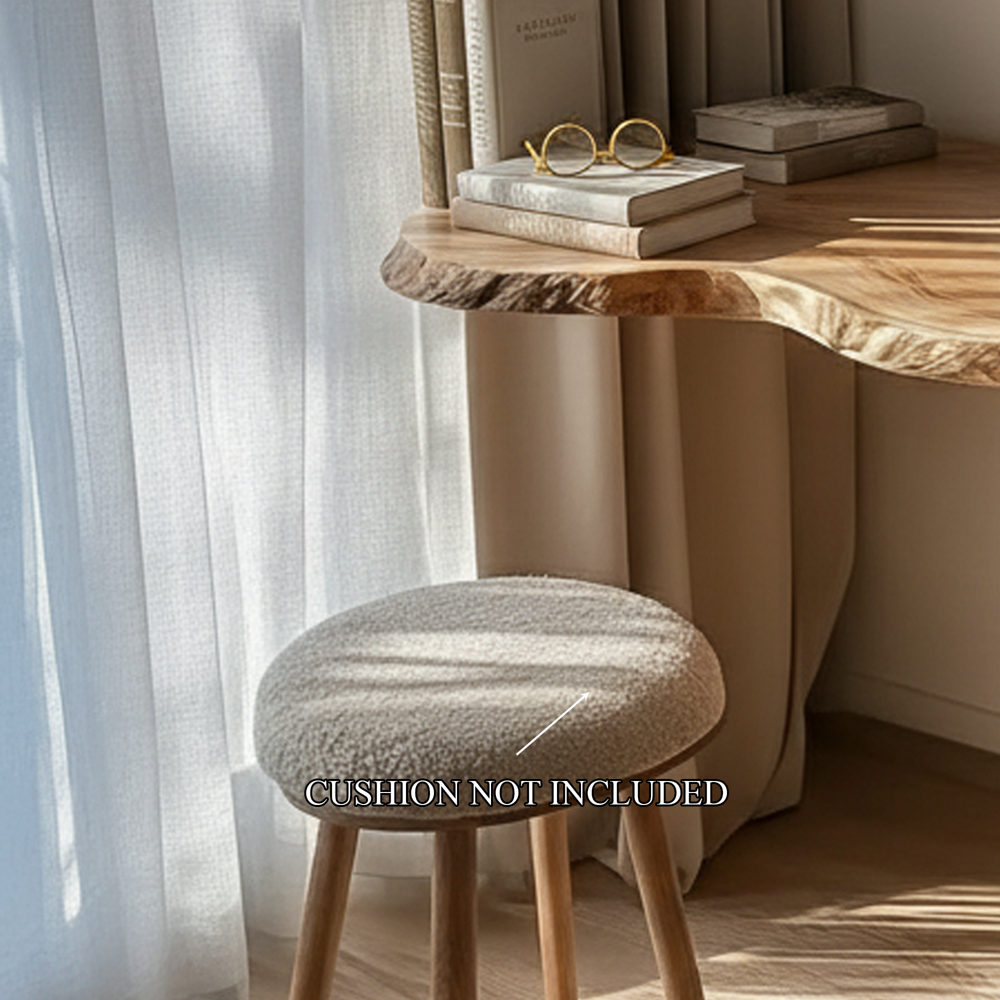 Modern Floating Solid Wood Dressing Table Wall Mounted Bedroom SINLKIFL239