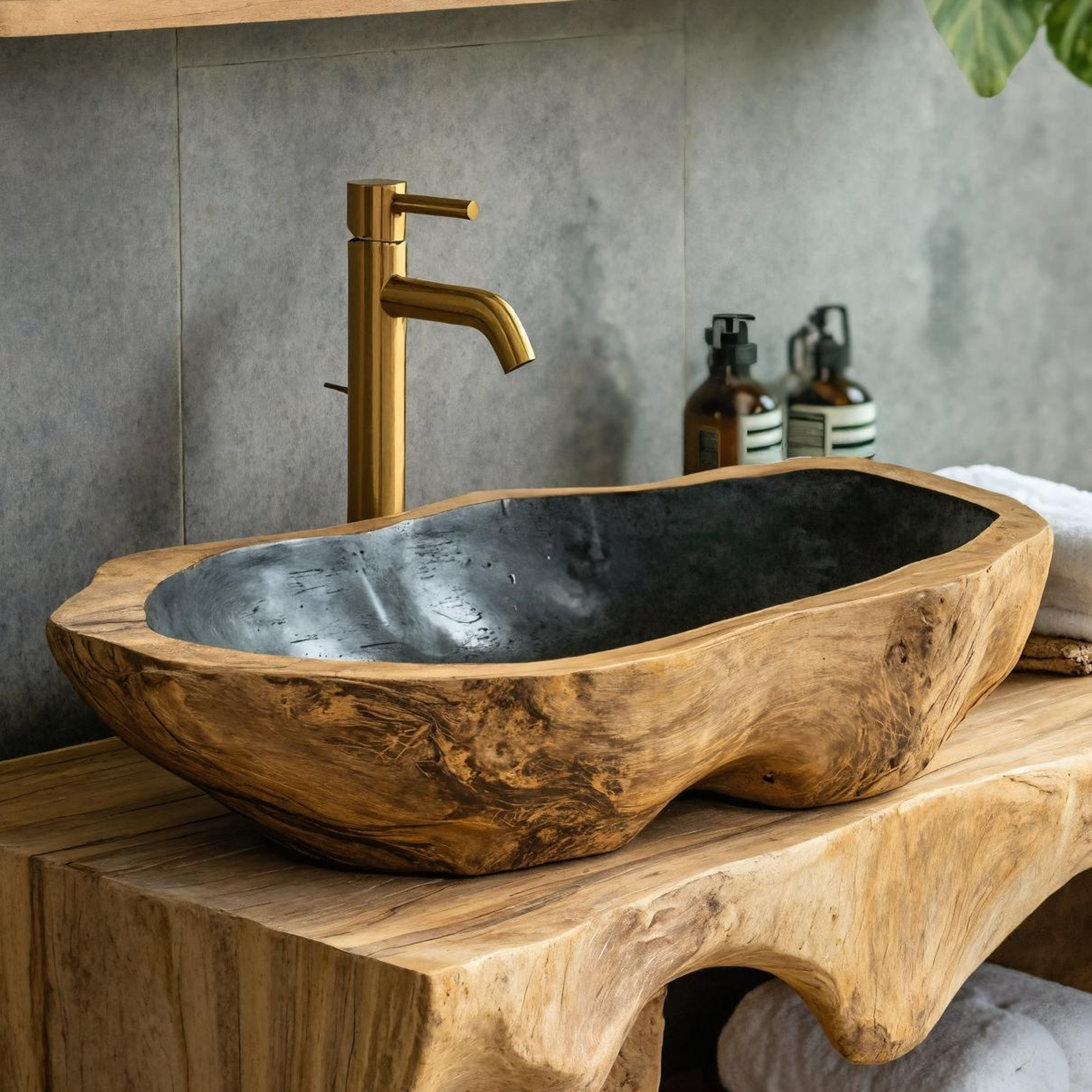 Solid Wood Sink Farmhouse Look For Bathroom Vanity Decor SILDTTRVS015