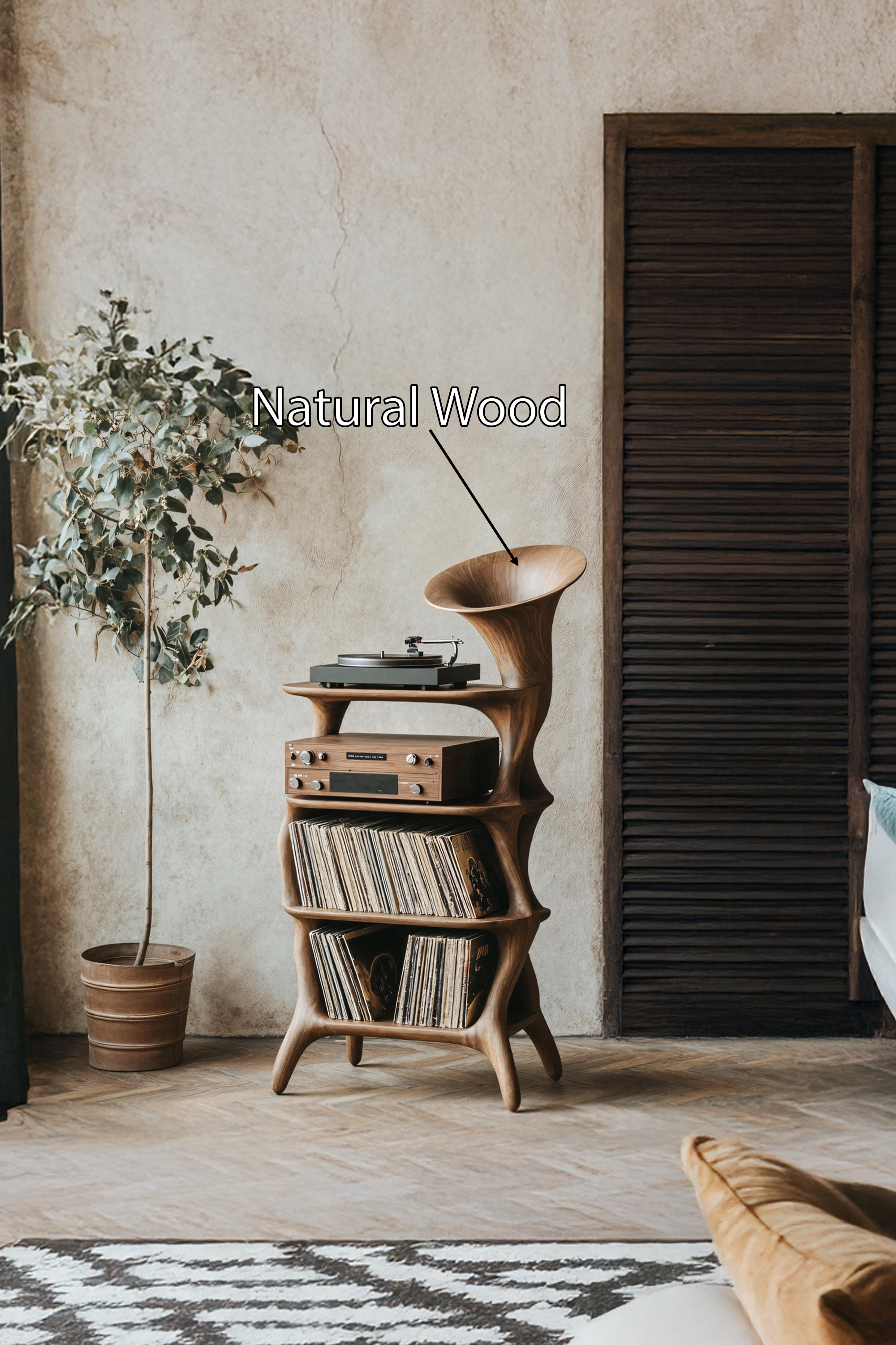 Mid Century Vinyl Cabinet For Livingroom Display SILDTTRRPT014