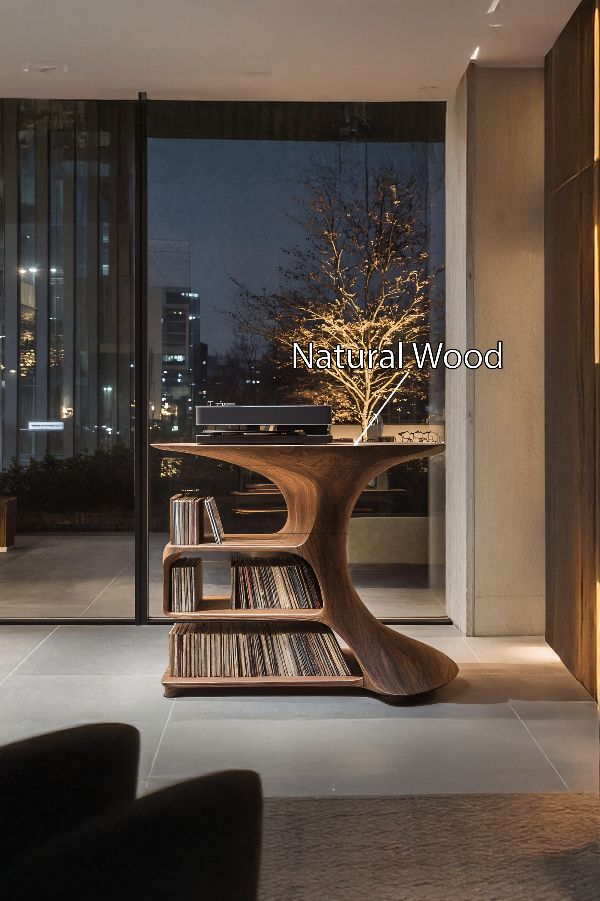 Mid Century Wooden Media Console For Bedroom Furniture SILDTTRRPT038