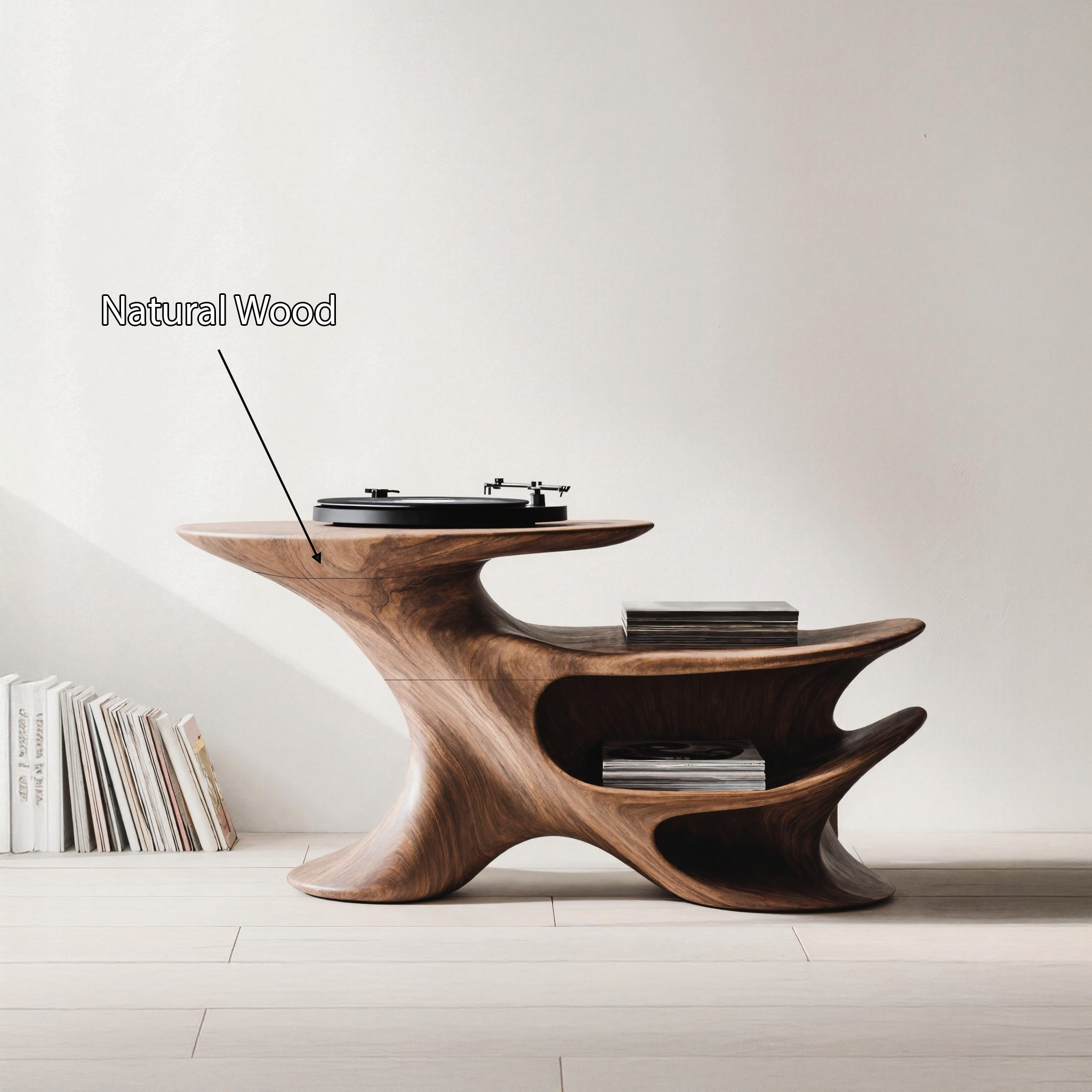 Handcrafted Record Stand Music Lover's Dream SILDTTNRPT005