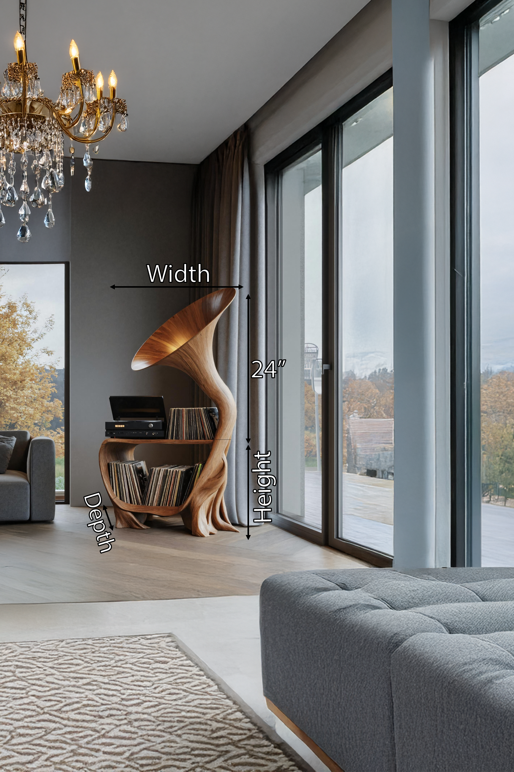 Mid Century Media Console For Bedroom Furniture SILDTTRRPT006