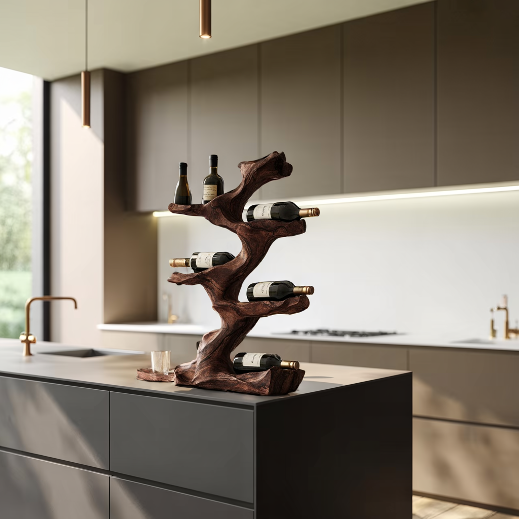 Rustic Wine Holder For Furniture Display Shelf Ideas SILDTTNWH010