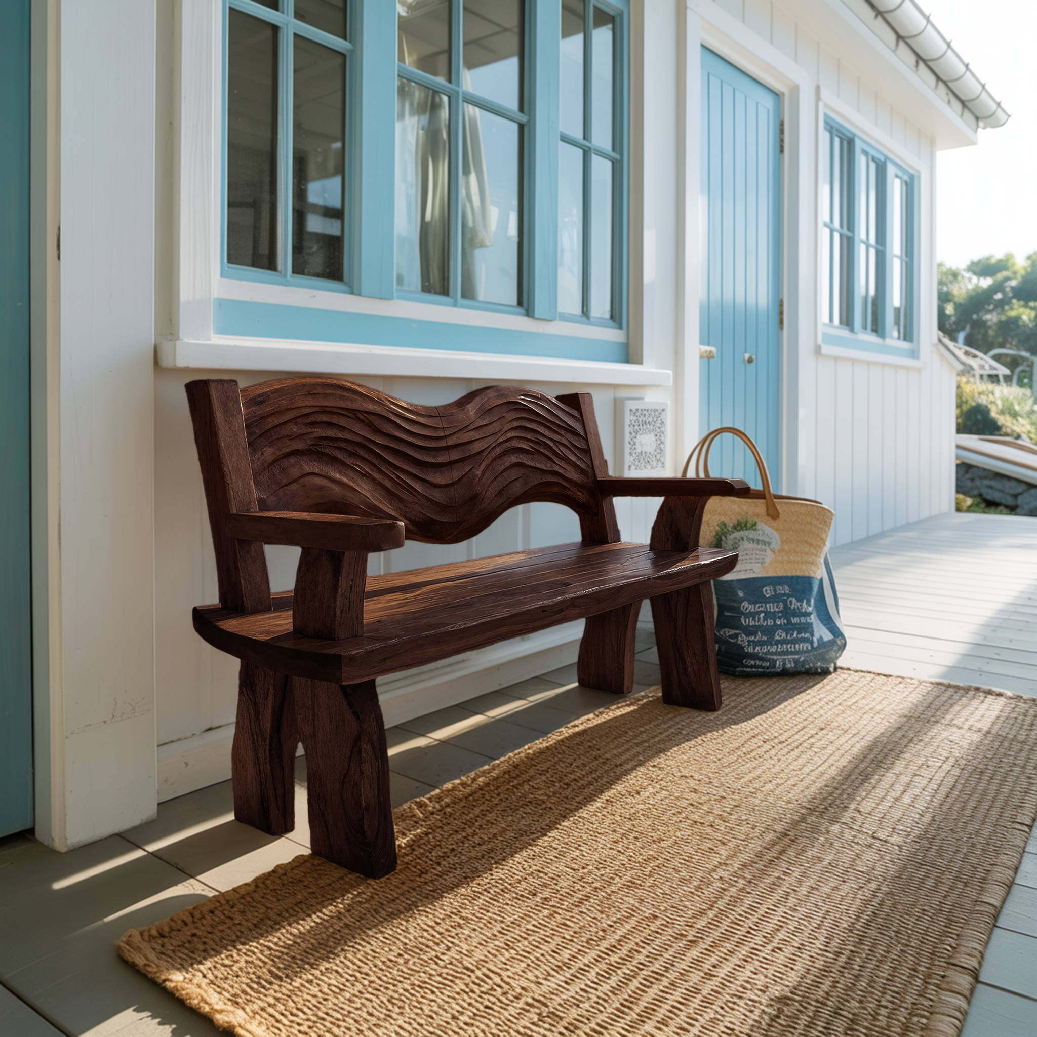 Solid Wood Entryway Bench For Minimalist Home Design SILDTTRBEN036