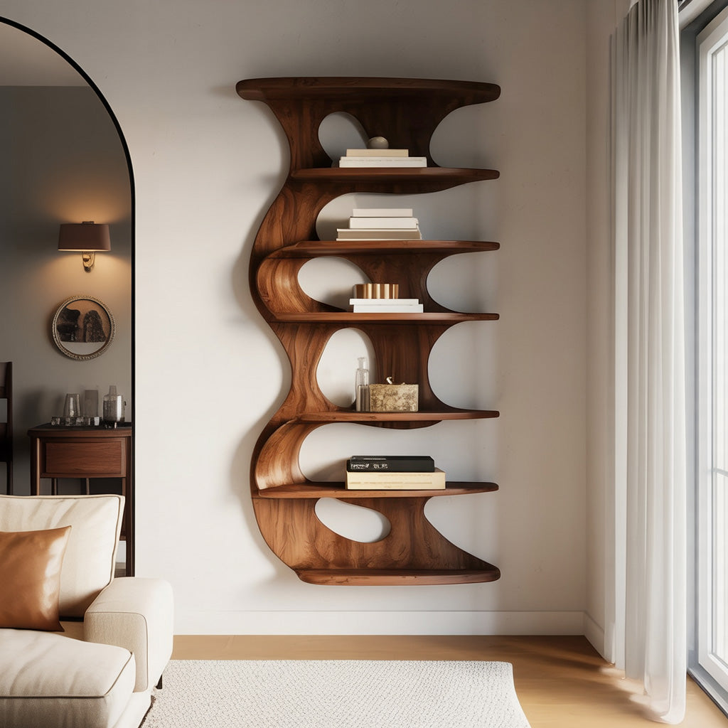 Modern Wall Mounted Bookshelf For Living Room SITHHNFL020