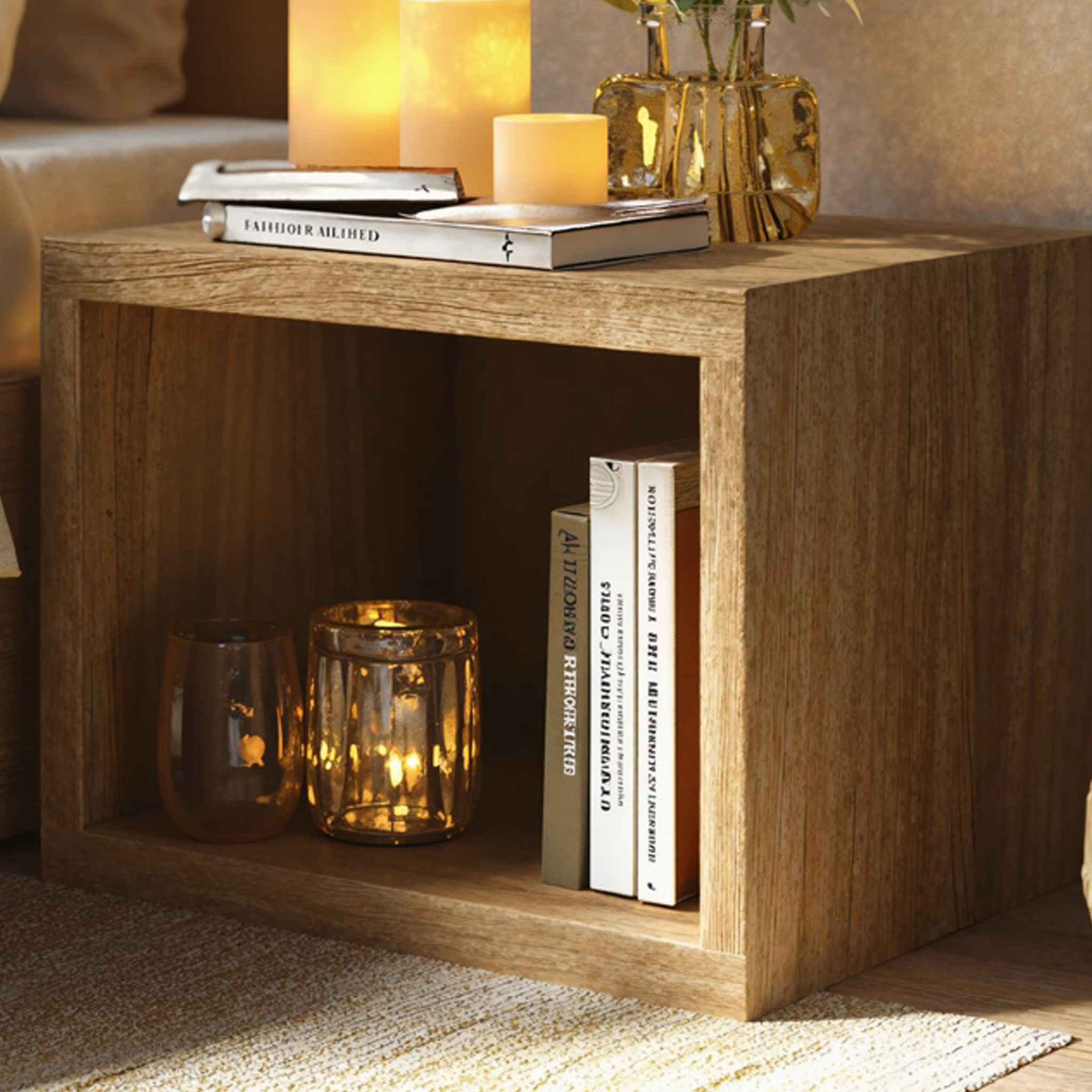 Rustic Wooden Nightstand For Cozy Bedrooms SILDTNS001