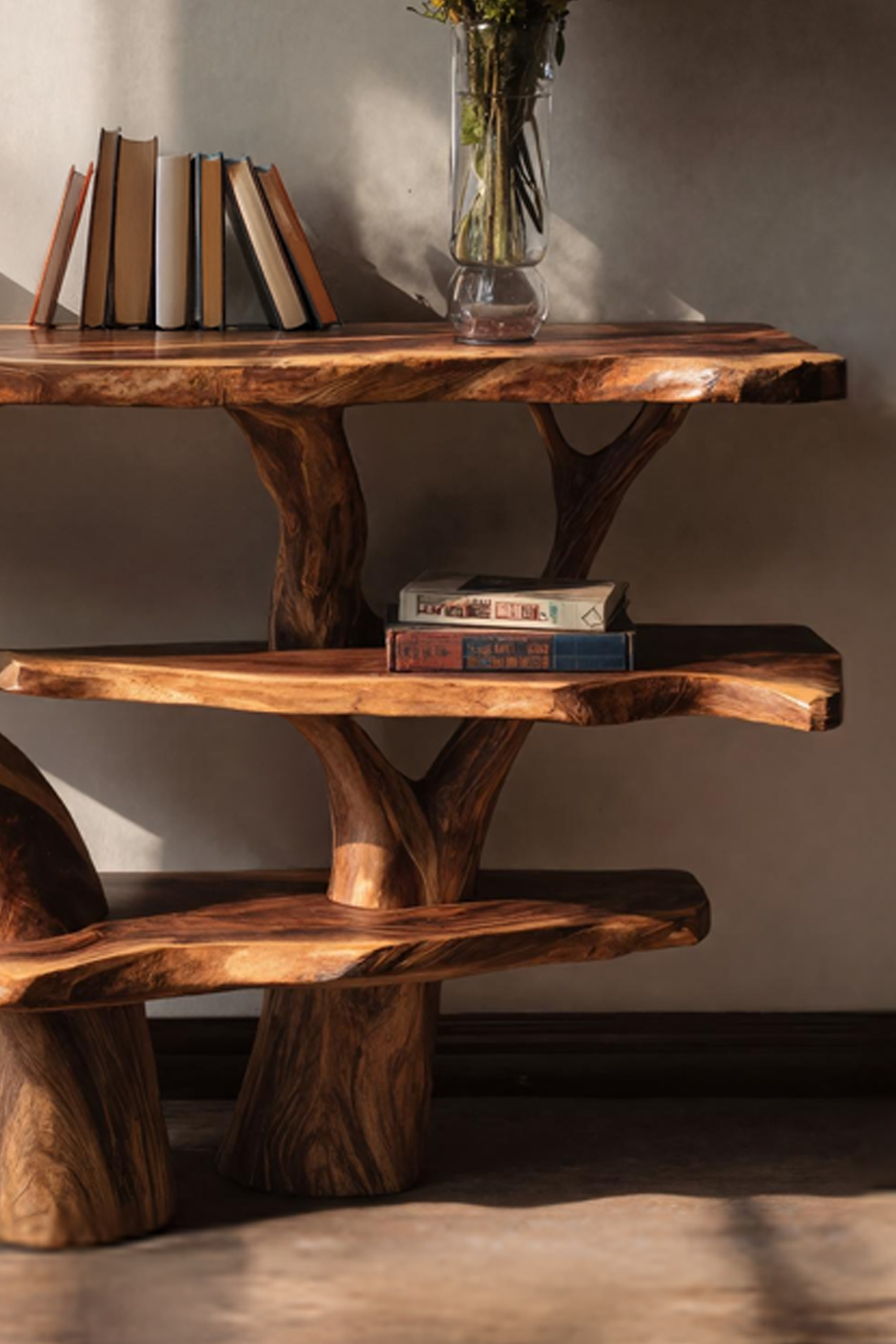 Farmhouse Live Edge Entryway Table For Bedroom Country Style Decor SILDTTNCS027