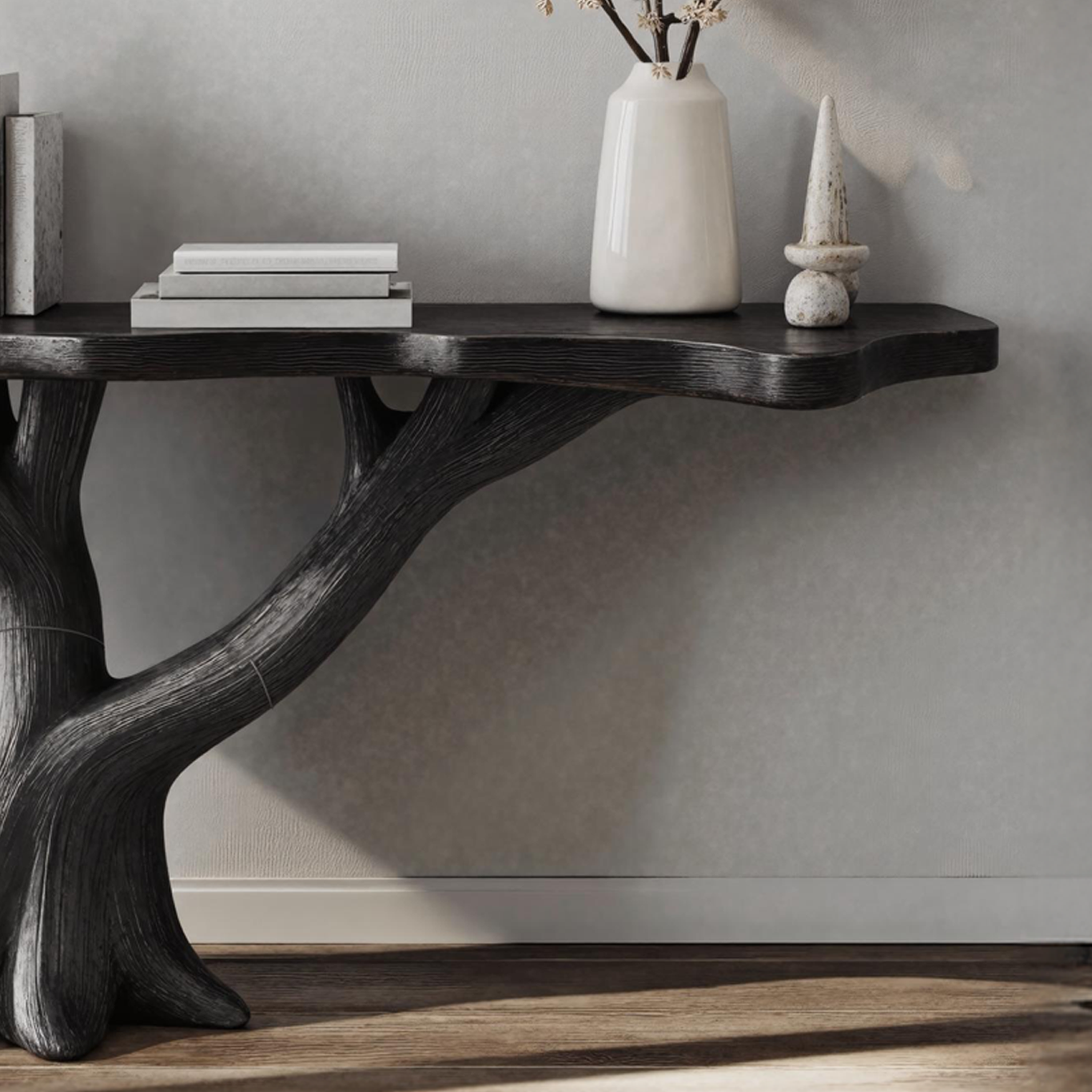 Elegant Rustic Farmhouse Wood Console Table For Entryway Organization SILDTCS185