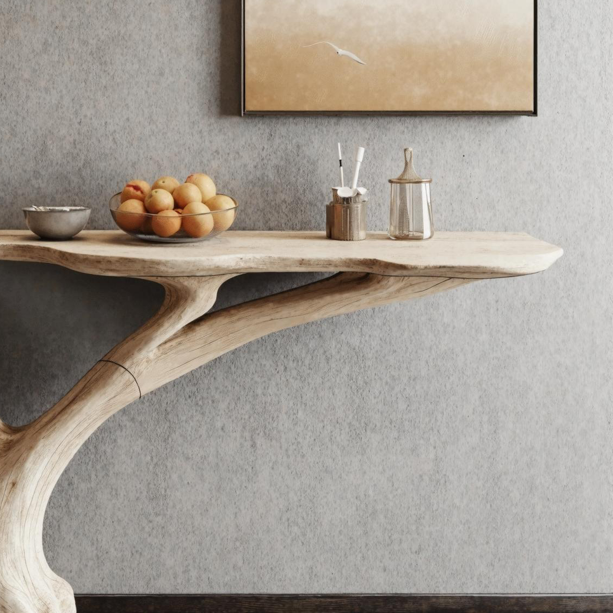 Stylish Natural Wood Console Table For Entryway And Living Room Decor SILDTCS170