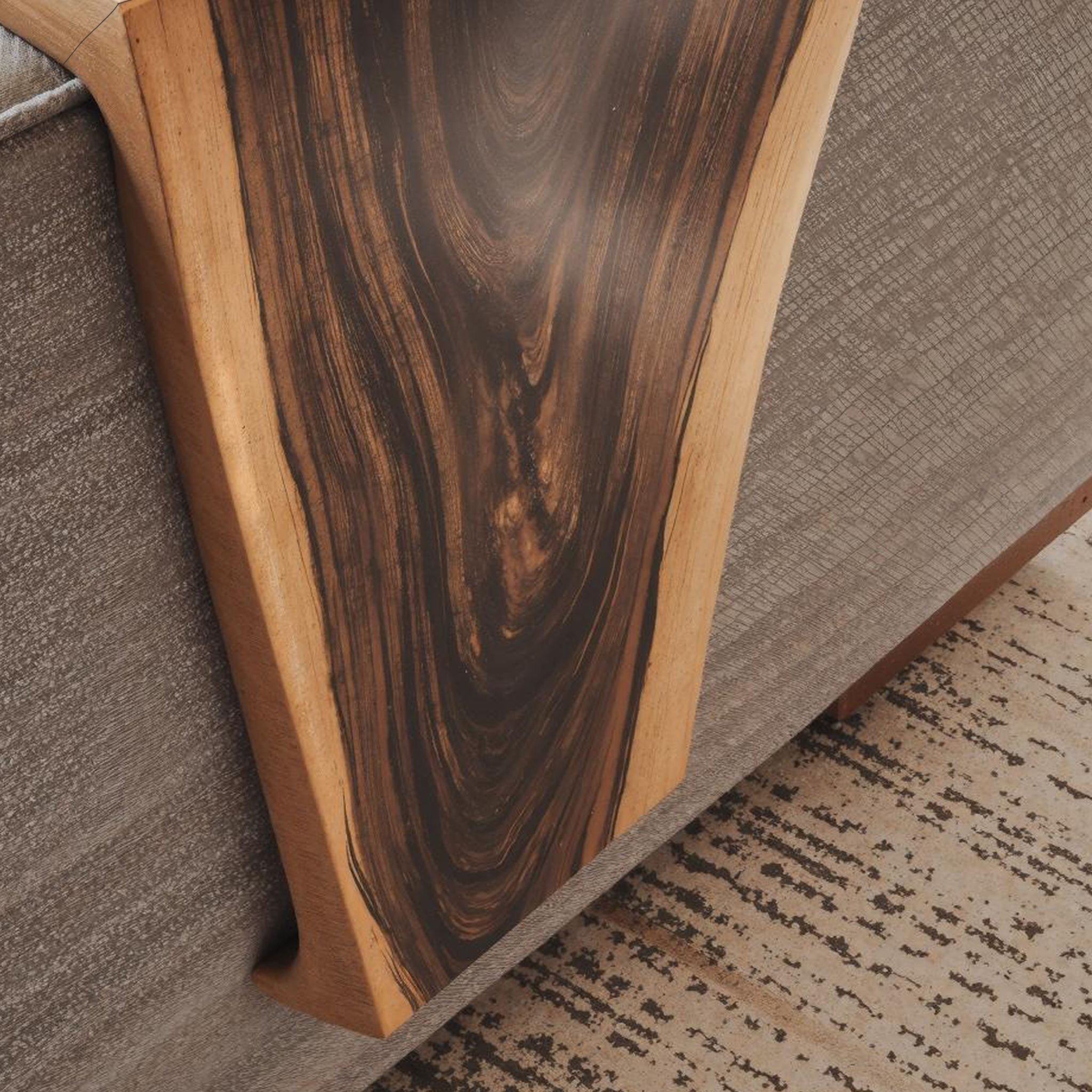 Handmade Armrest Table For Sofa With Natural Wood Design SILDTAR007
