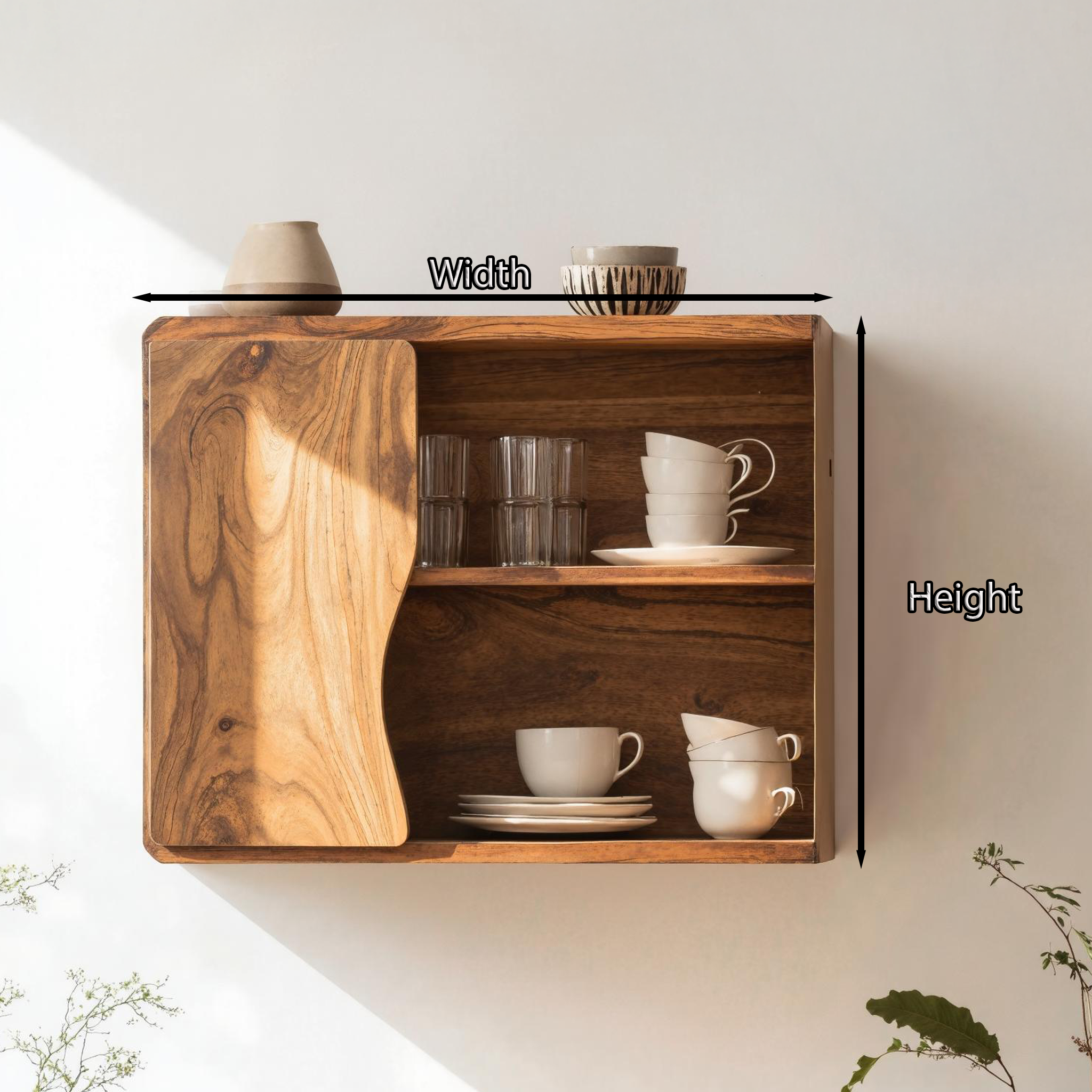 Mid Century Wooden Kitchen Cabinet For Furniture Decor SILDTKC009