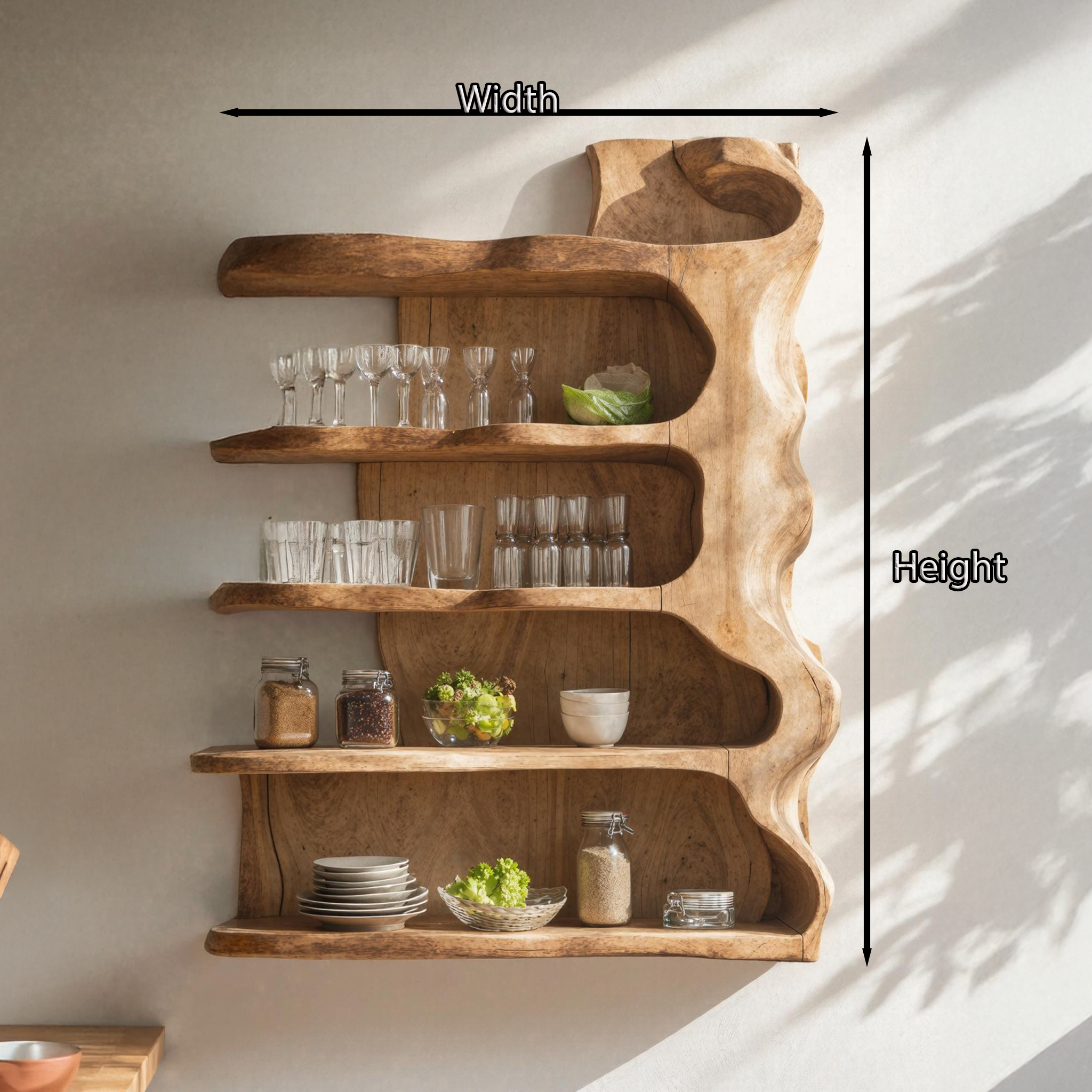 Vintage Solid Wood Kitchen Storage For Kitchen Design SILDTKC004