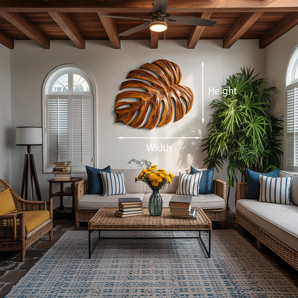 Artistic Wooden Leaf Wall Art For Living Room RTTHTTWA098