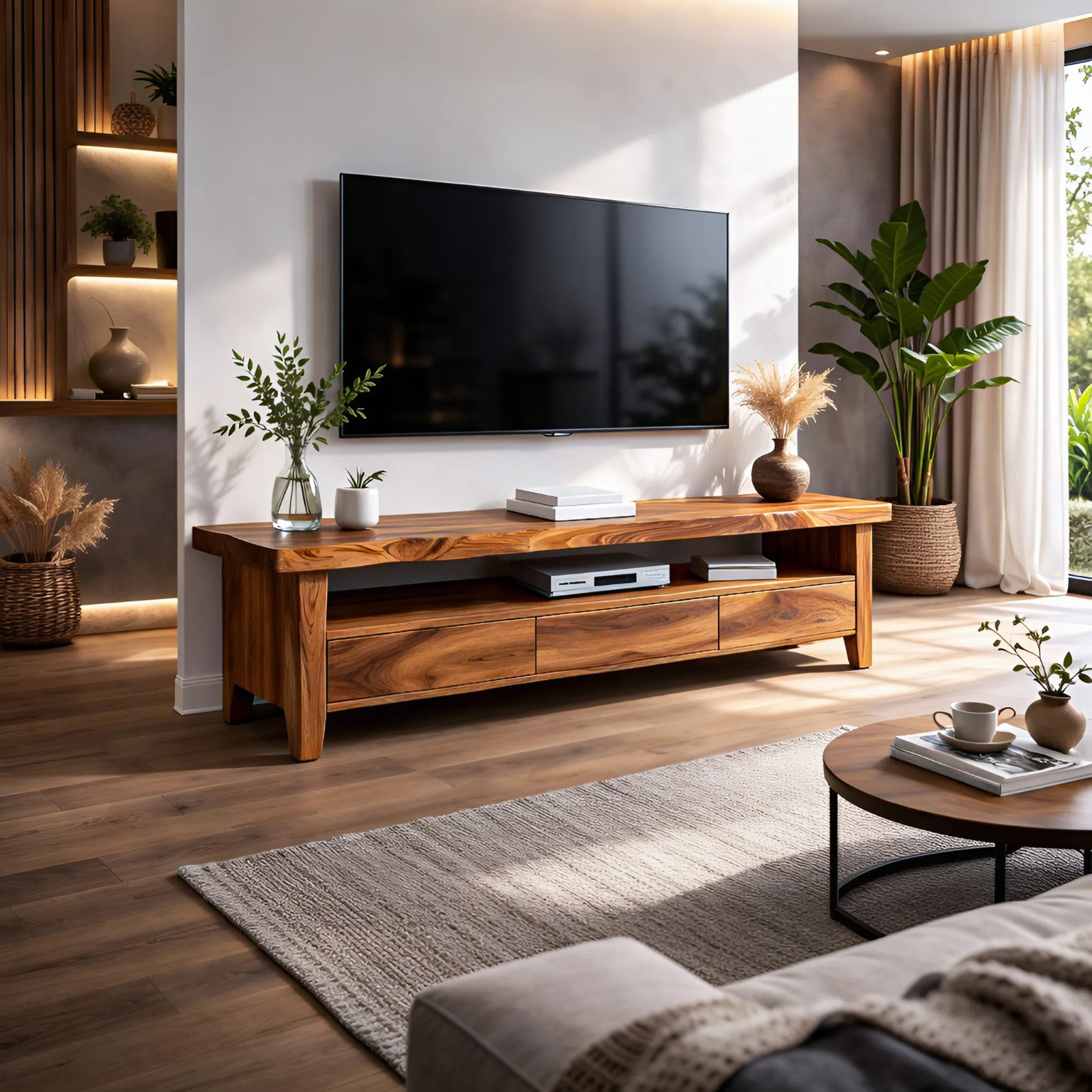 Modern Wood TV Cabinet With Drawer For Living Room RTTHTTTVC073