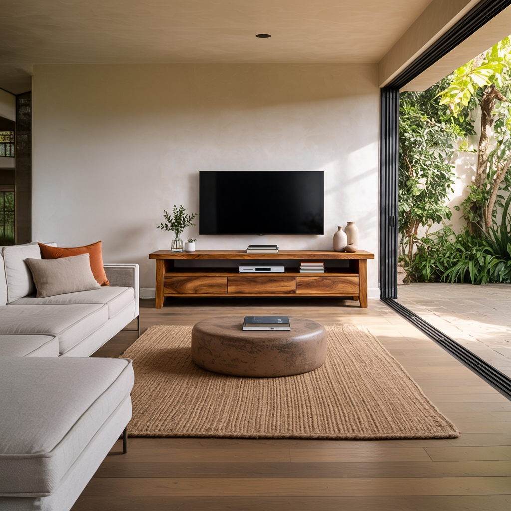 Modern Wood TV Cabinet With Drawer For Living Room RTTHTTTVC073