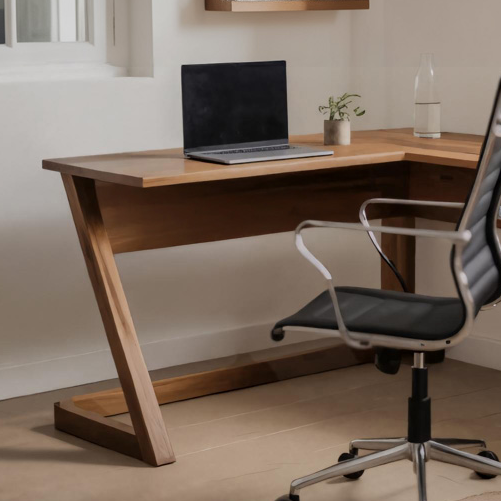 Modern L Shaped Desk With Drawers For Home Office Or Corner Workspace SITHHNDE031