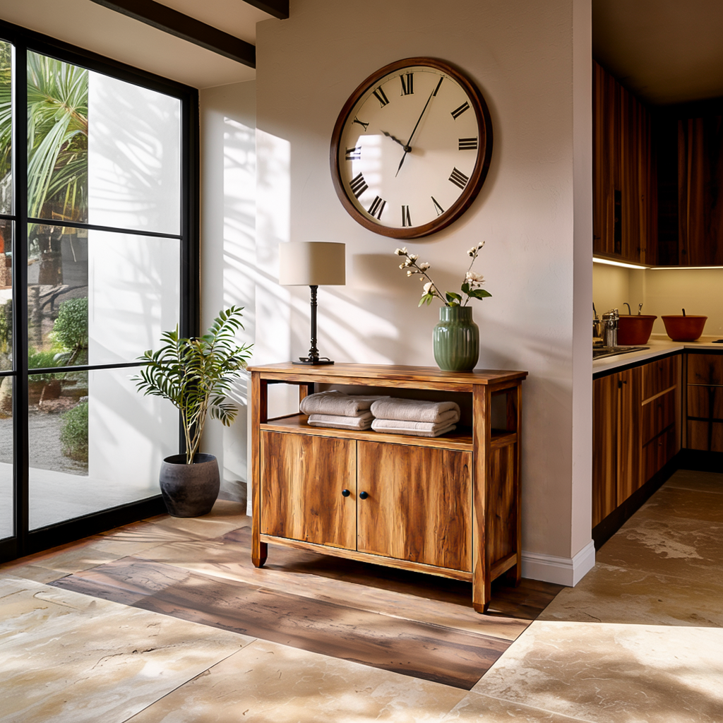 Contemporary Wooden Sideboard For Japandi Interior RTTHTTSD048