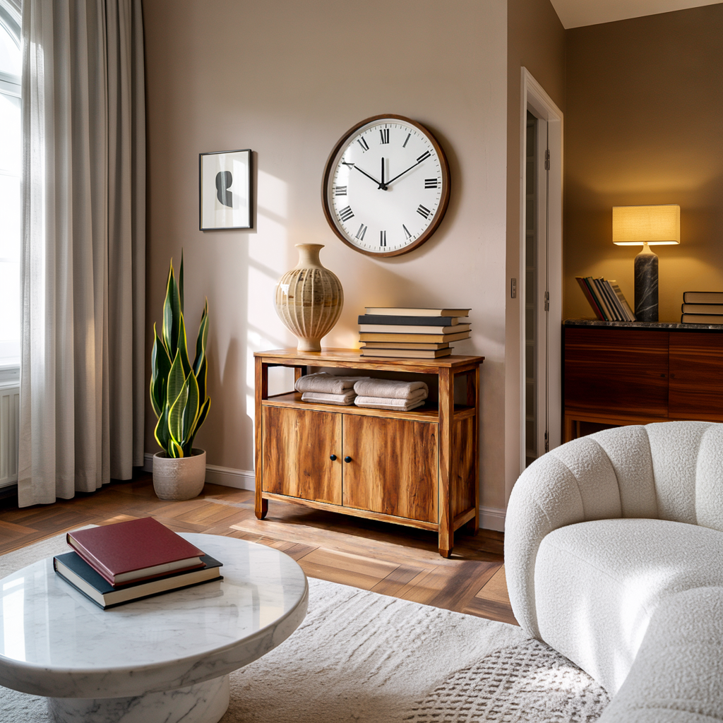 Contemporary Wooden Sideboard For Japandi Interior RTTHTTSD048