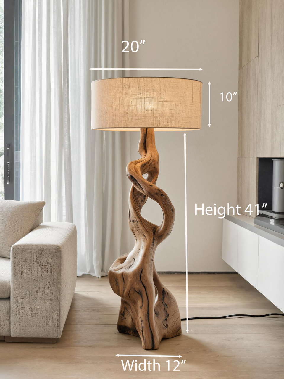 Artistic Carved Floor Lamp For Bedroom Or Living Room SITHTTLAM014