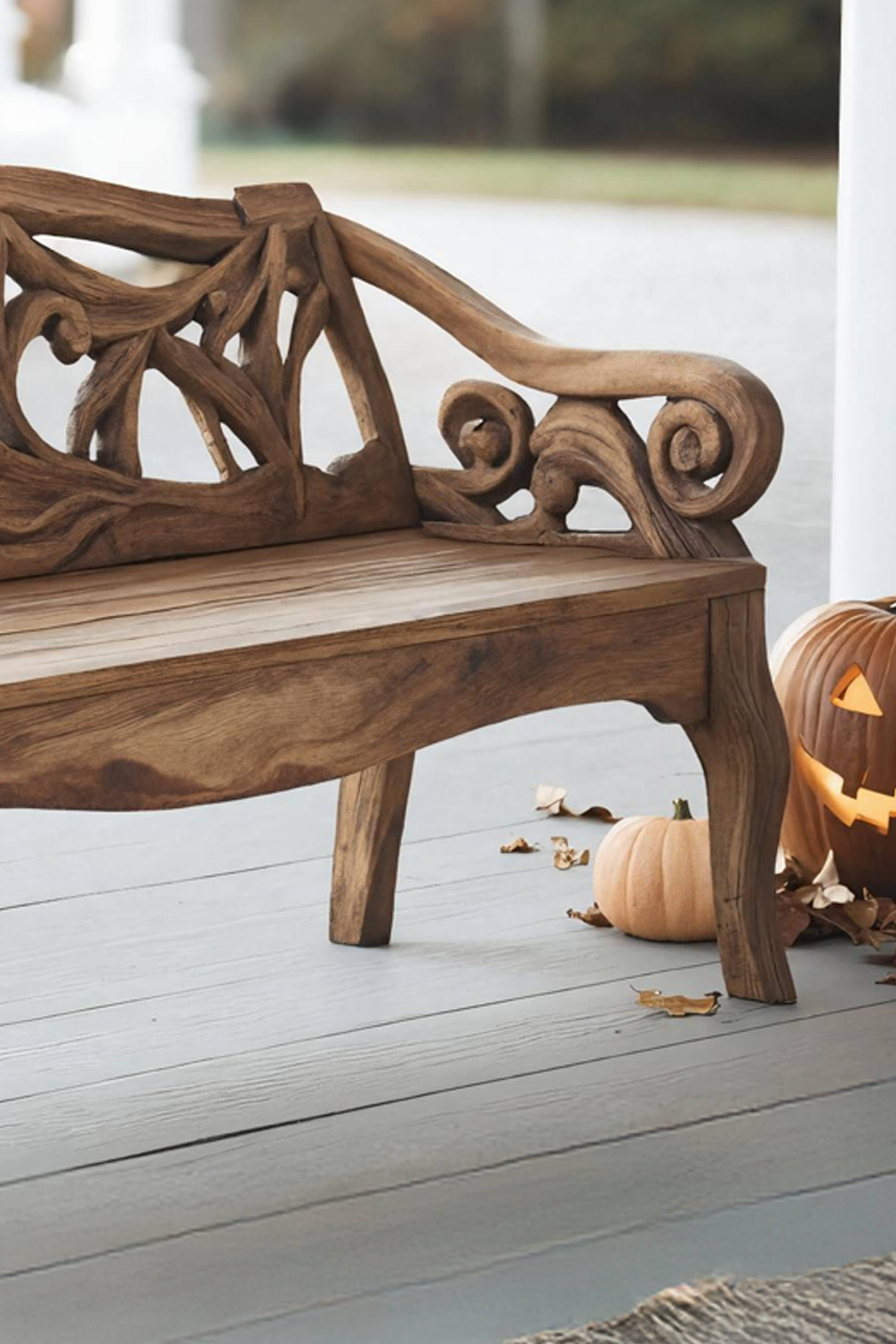 Handcrafted Live Edge Outdoor Bench For Patio And Outdoor Decor SILDTTNHOB025