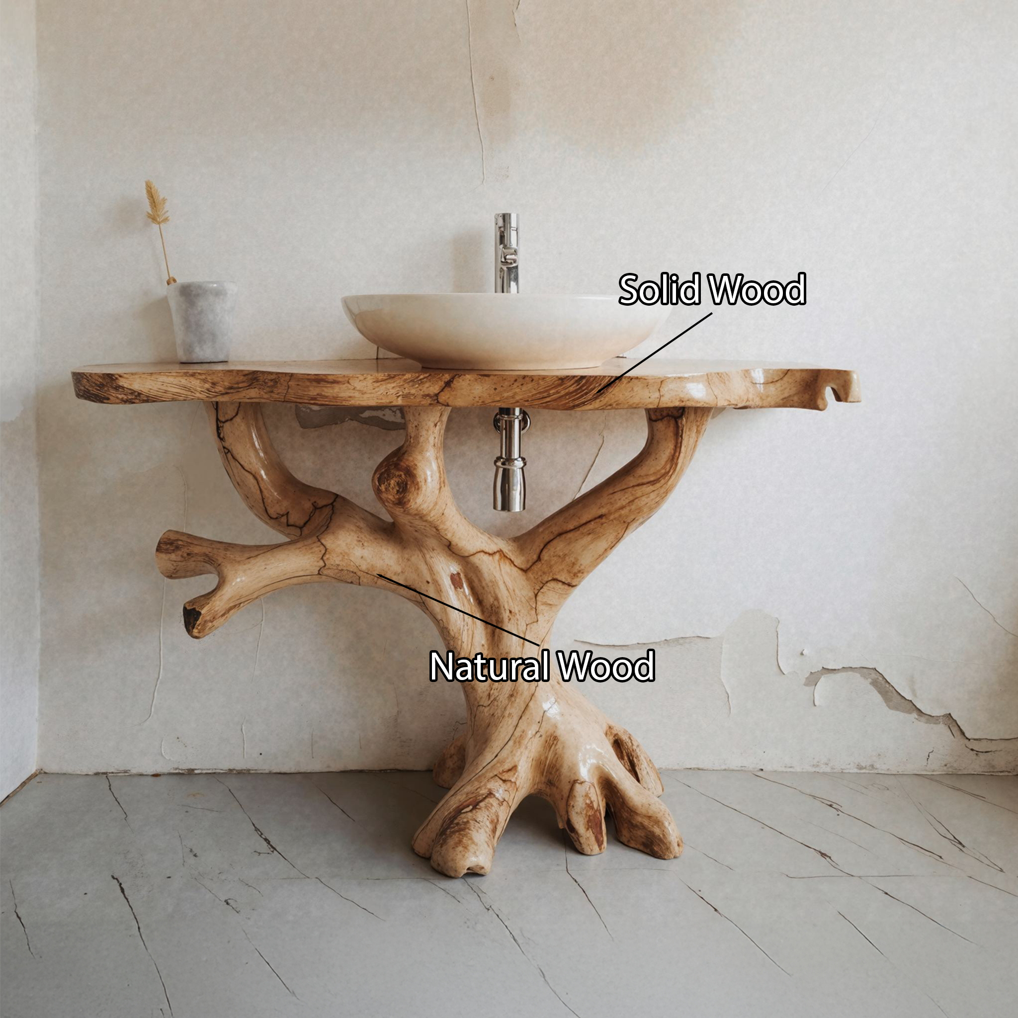 Handcrafted Bathroom Vanity SILDTBRV008