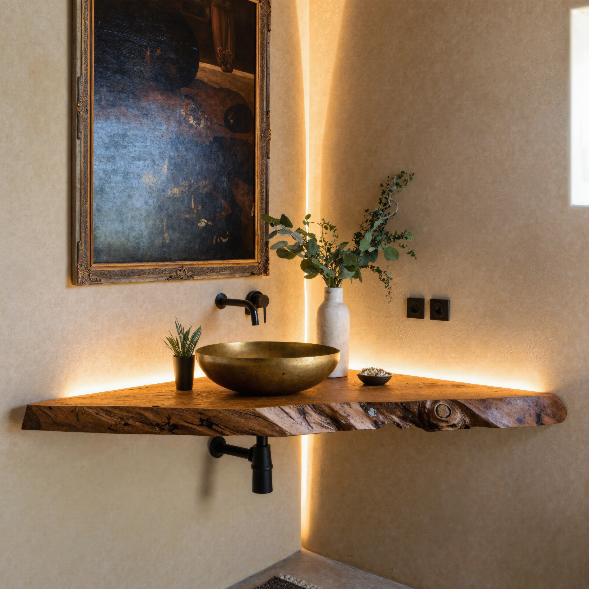 Live Edge Corner Vanity SILDTBRV074