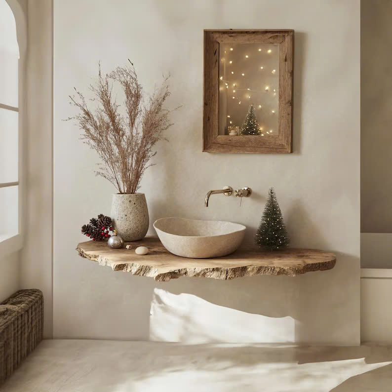 Mounted Vanity Shelf Floating Shelf Bathroom Vanity Decor SINLBRV035