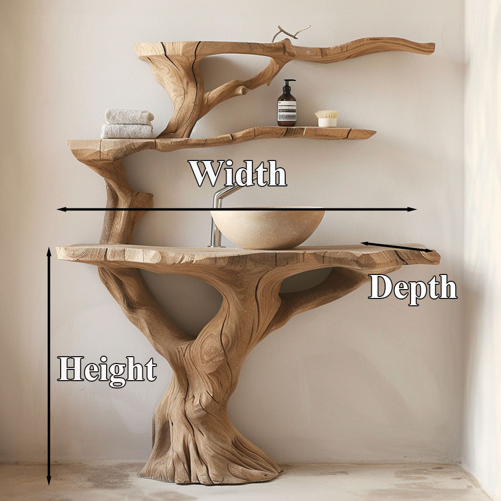 Floating Wood Bathroom Vanity Sink SILDTBRV055