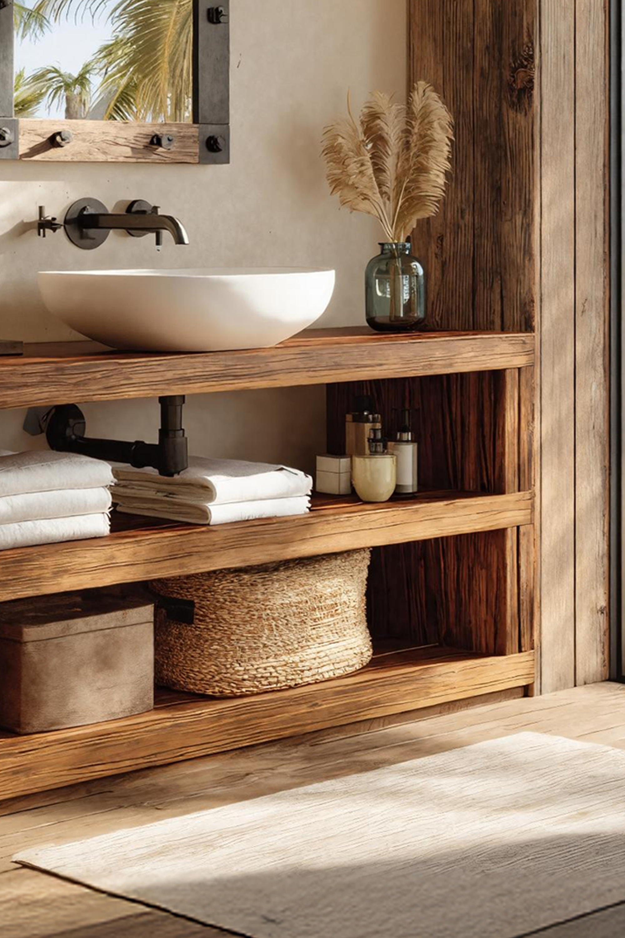 Mid Century Bathroom Storage For Furniture Organization SILDTTRBRV039